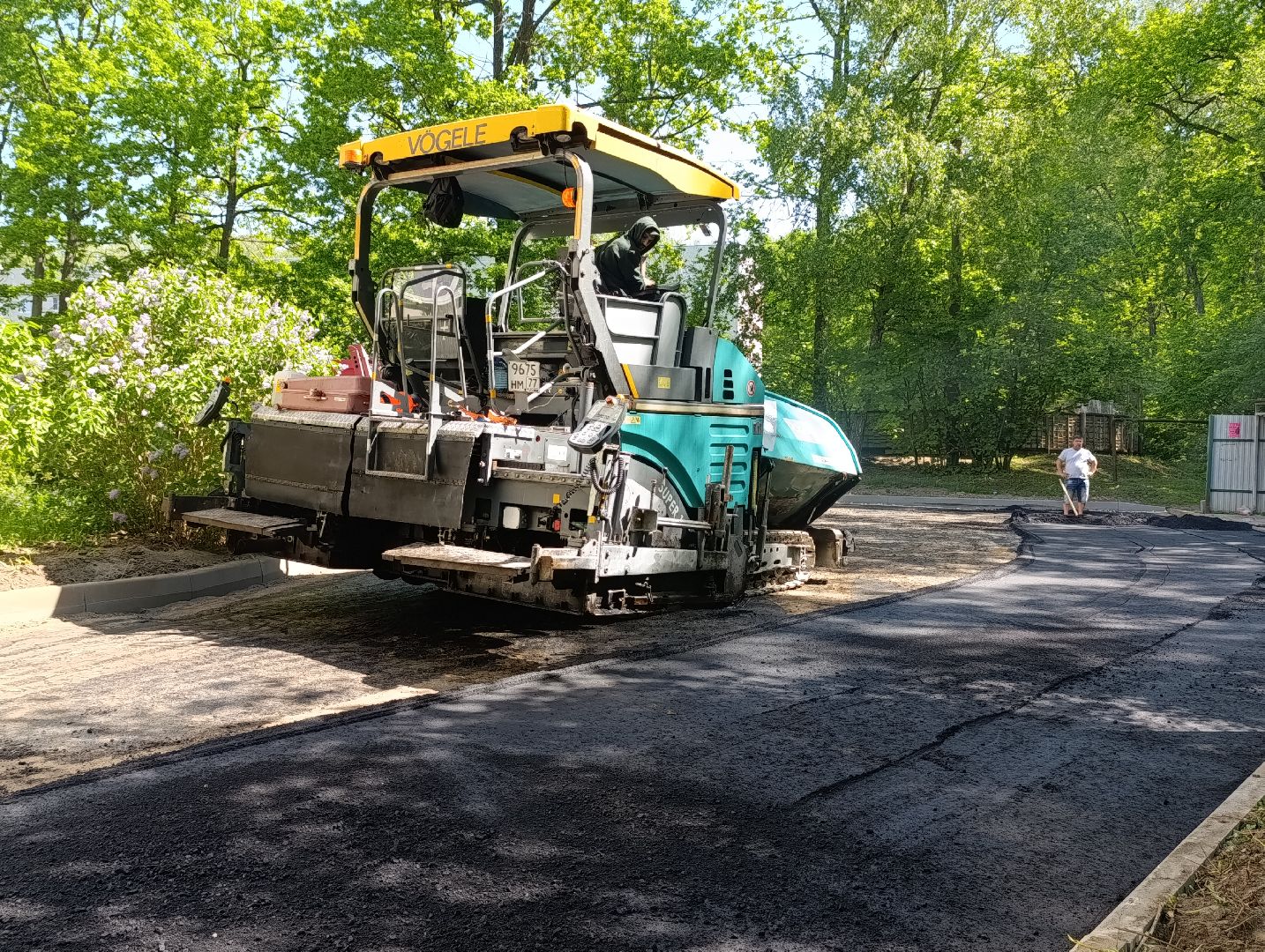 Бронницы, Поселок Горка, Замена асфальта во дворе, Благоустройство,
