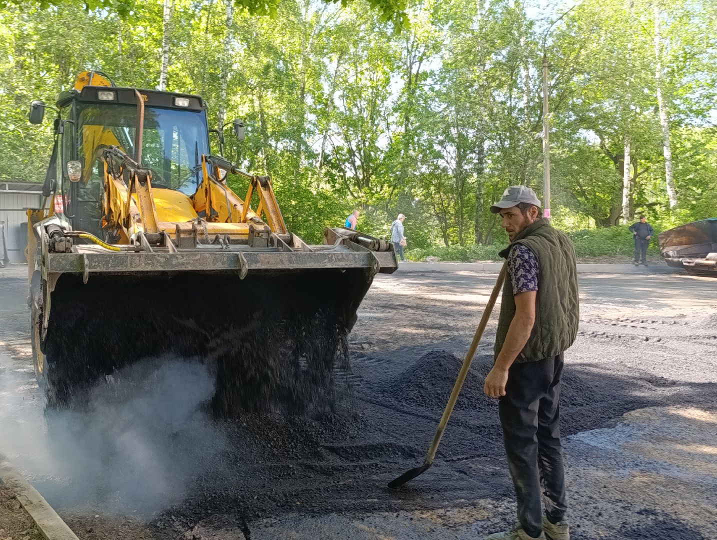 Бронницы, Поселок Горка, Замена асфальта во дворе, Благоустройство,