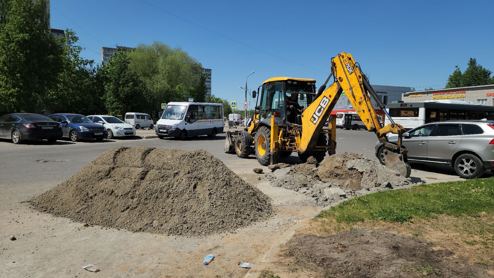 ремонт дорог, красногорск, бордюр, бордюрный камень, благоустойство,