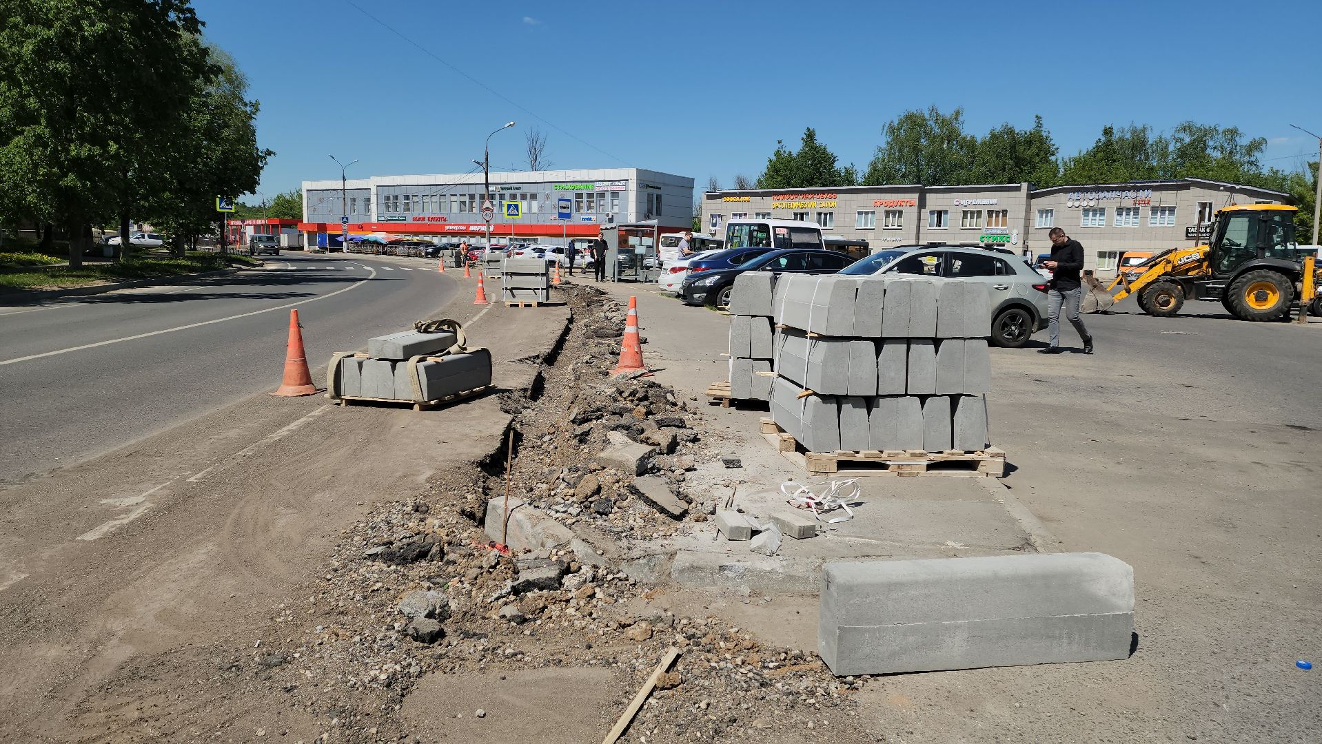 ремонт дорог, красногорск, бордюр, бордюрный камень, благоустойство,