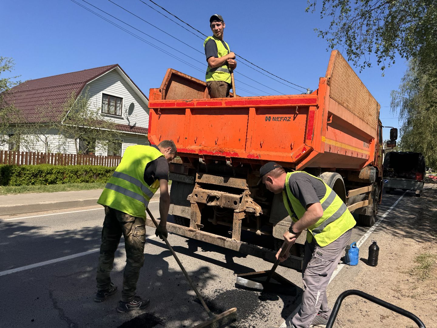шаховская, ямочный ремонт, коммунальная служба,