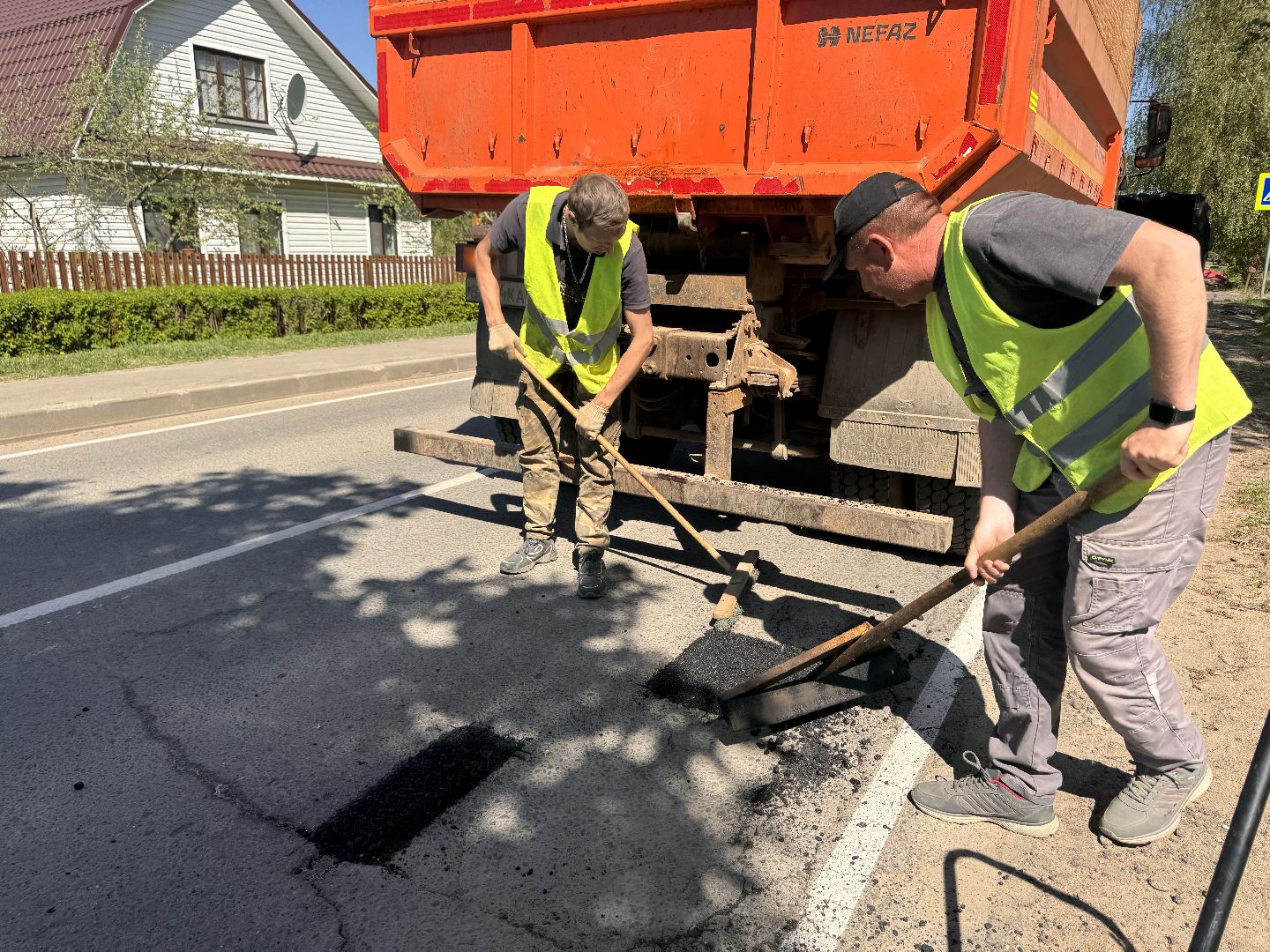 шаховская, ямочный ремонт, коммунальная служба,
