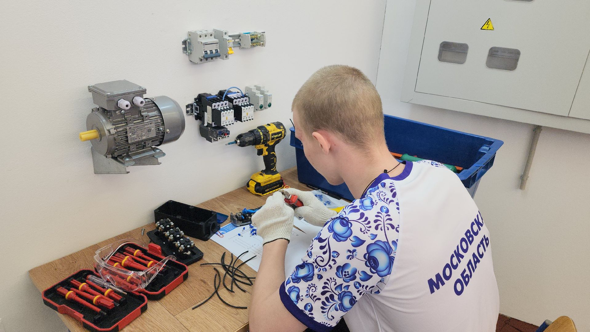 Абилимпикс, чемпионат, компетенции, электромонтаж, колледж московия, Николай Дятлов,