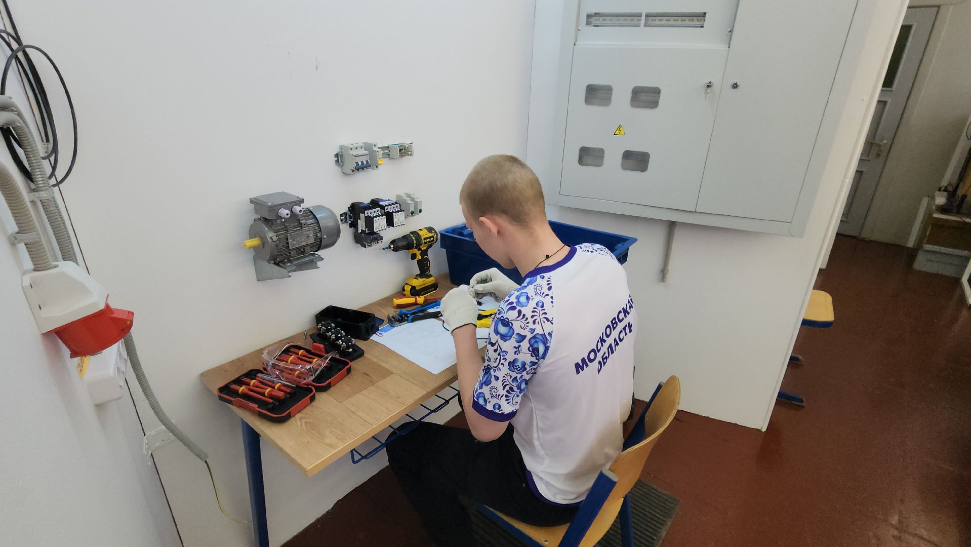 Абилимпикс, чемпионат, компетенции, электромонтаж, колледж московия, Николай Дятлов,