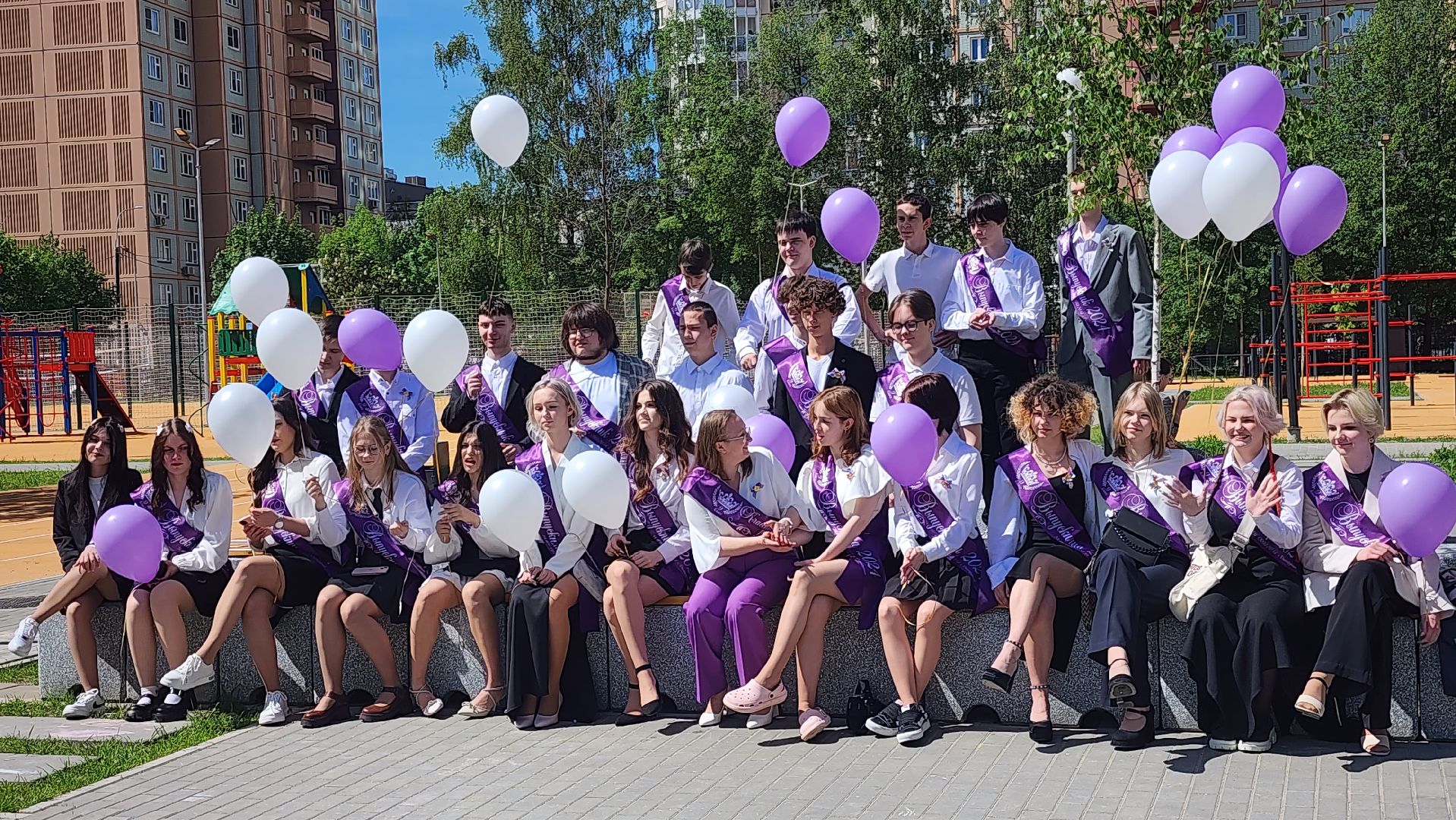 долгопрудный, последний звонок, 9 класс, 14 школа, пристройка к школе,