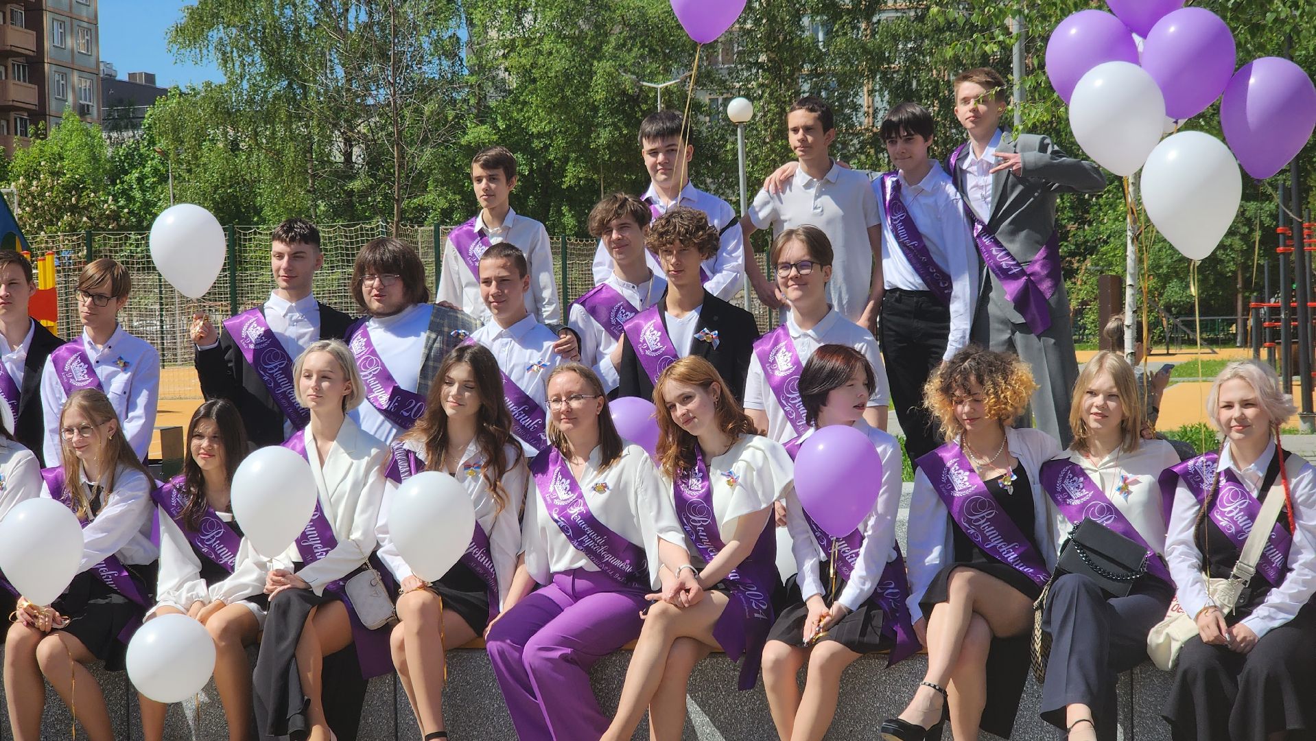 долгопрудный, последний звонок, 9 класс, 14 школа, пристройка к школе,