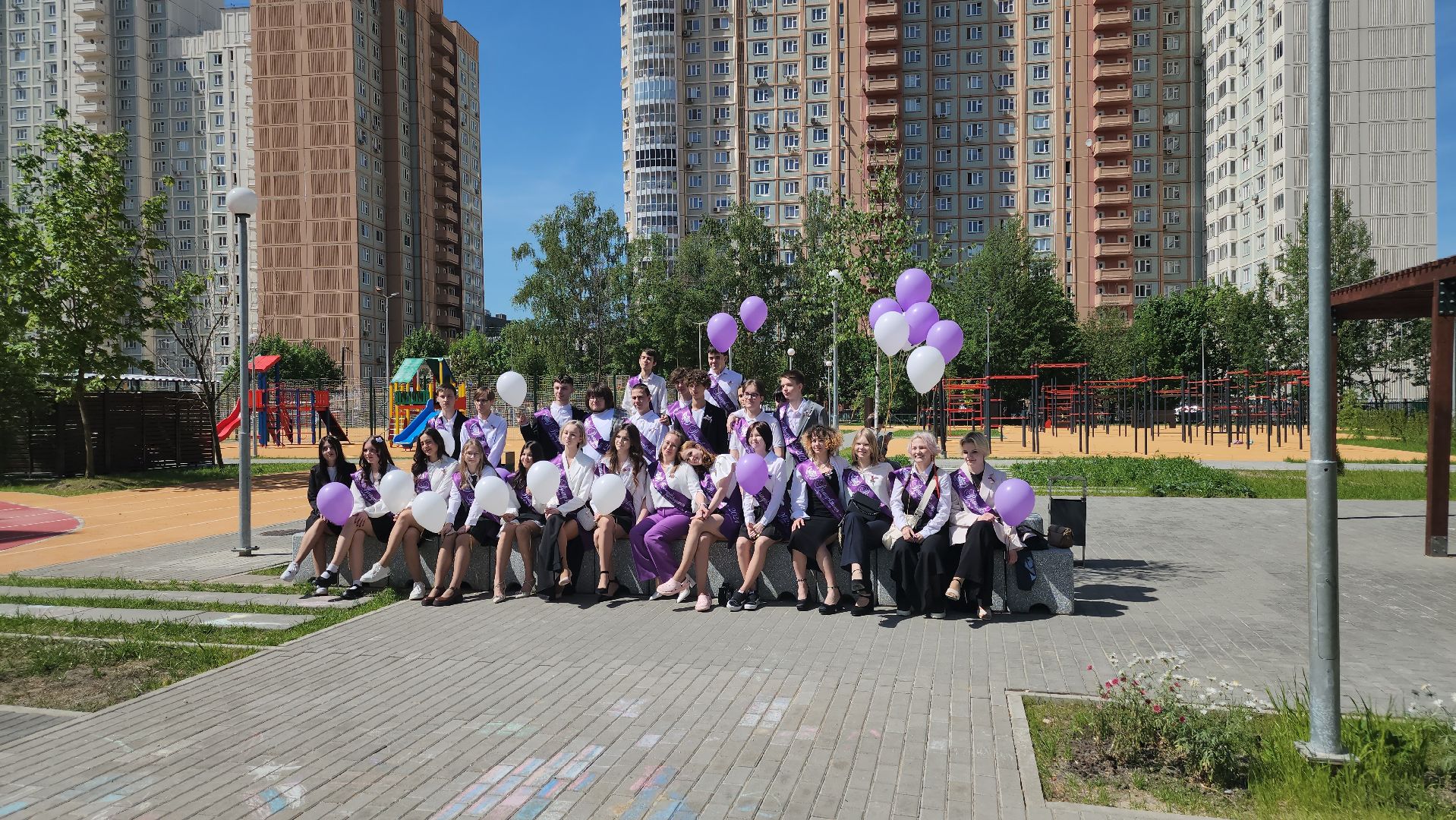долгопрудный, последний звонок, 9 класс, 14 школа, пристройка к школе,