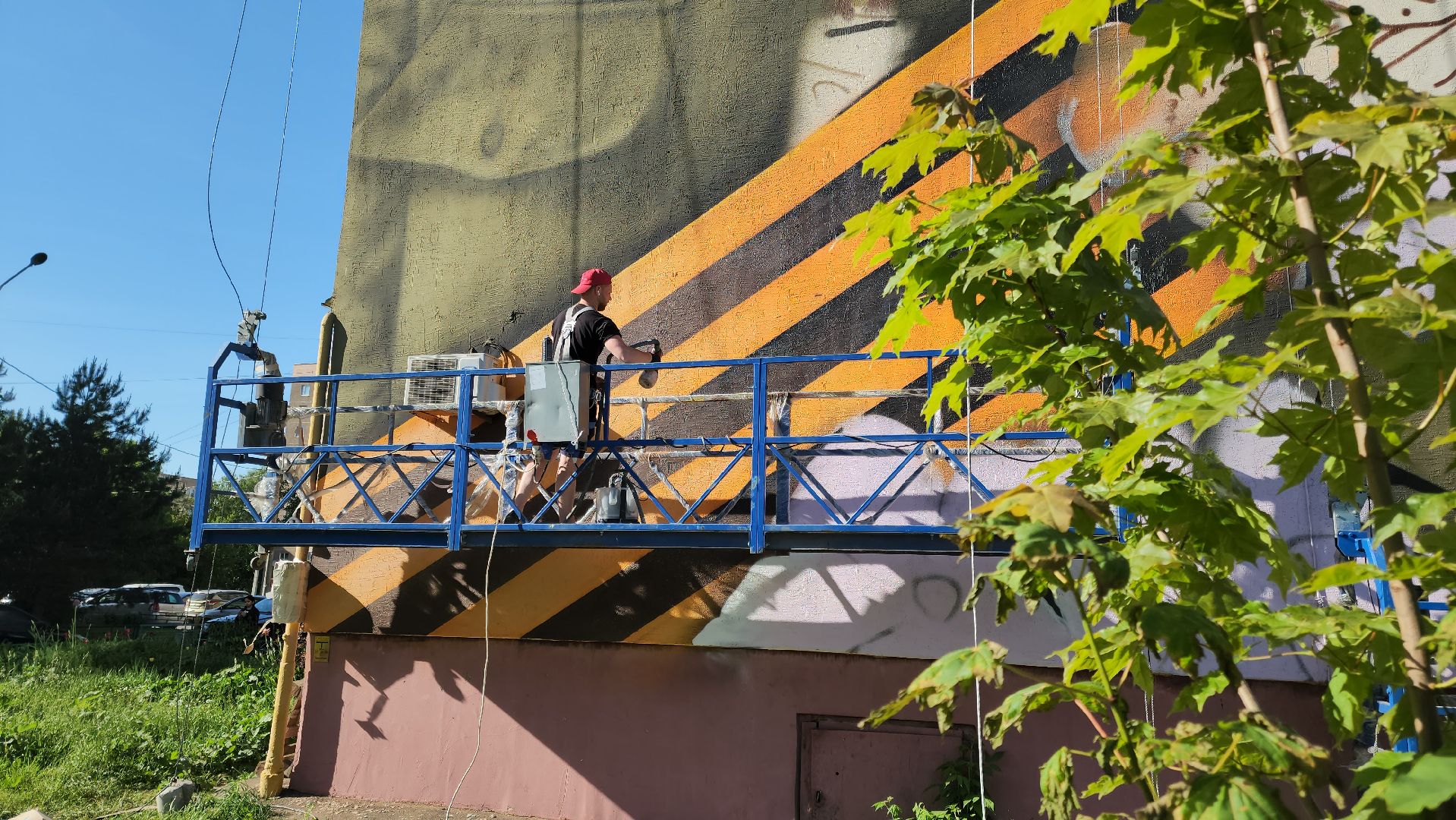 Подольск, Мурал, Талалихин, Портрет, Граффити,