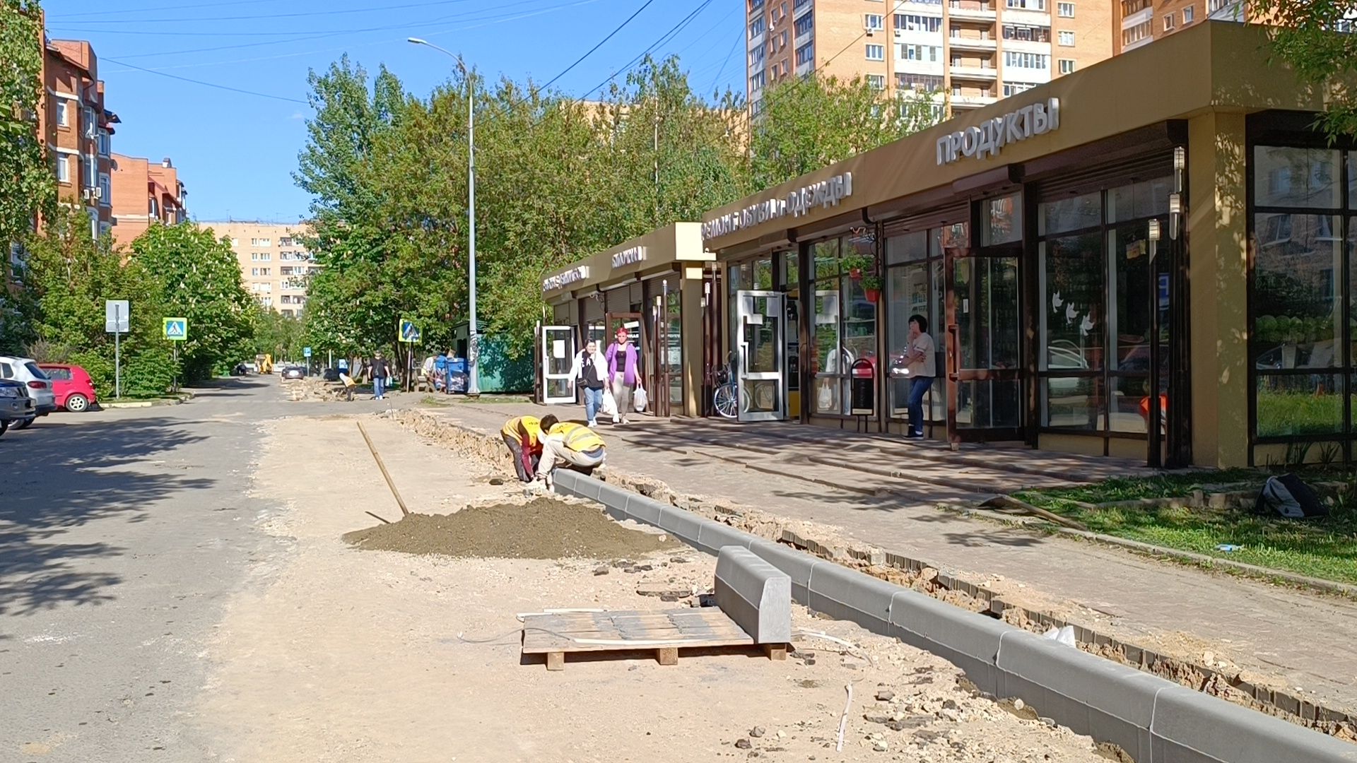 бордюр, лобня, бордюрный камень,