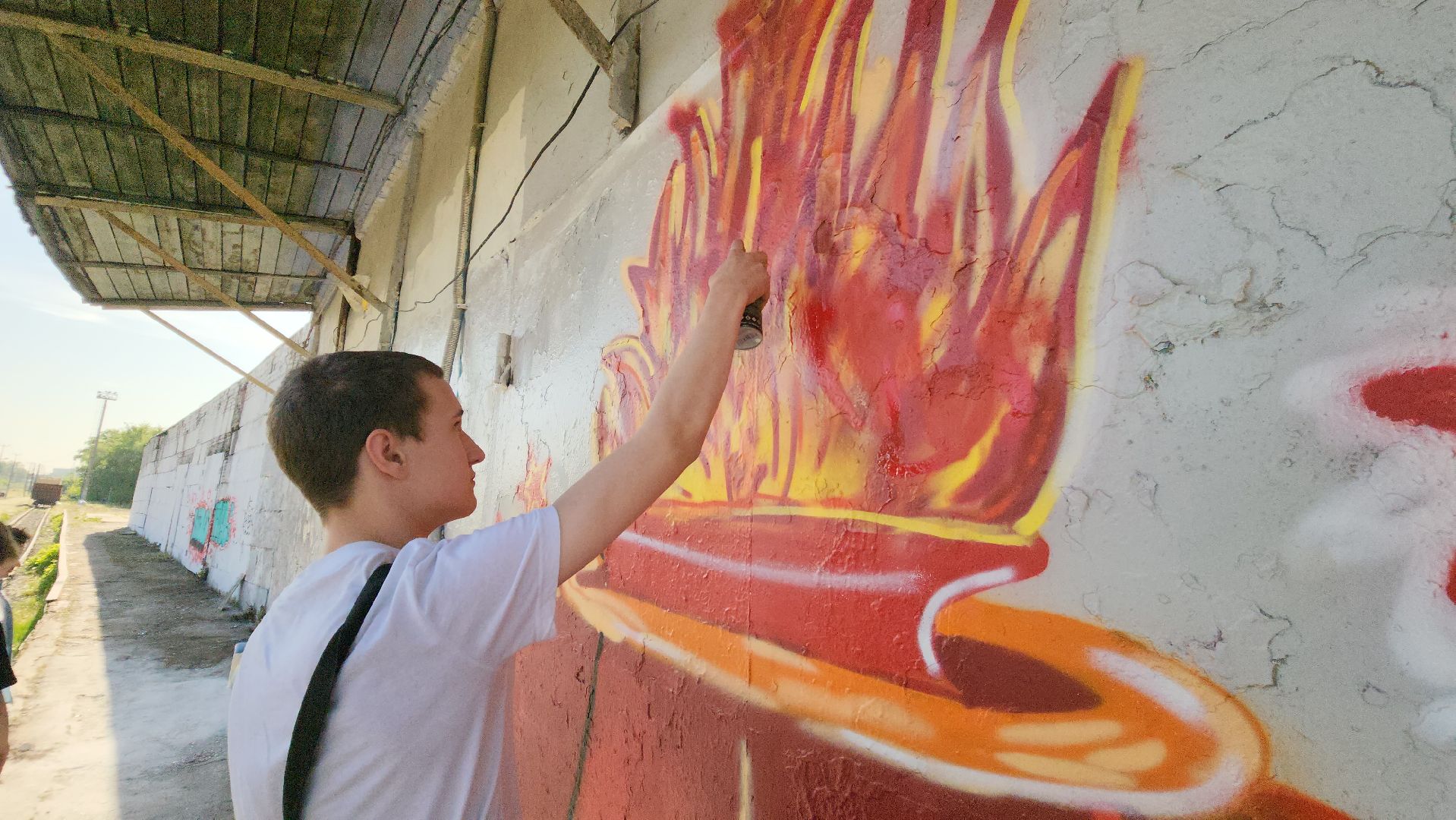 красногорск, павшино, несовершеннолетние дети, трудные подростки, ржд, мцд-2, день защиты детей, граффити,