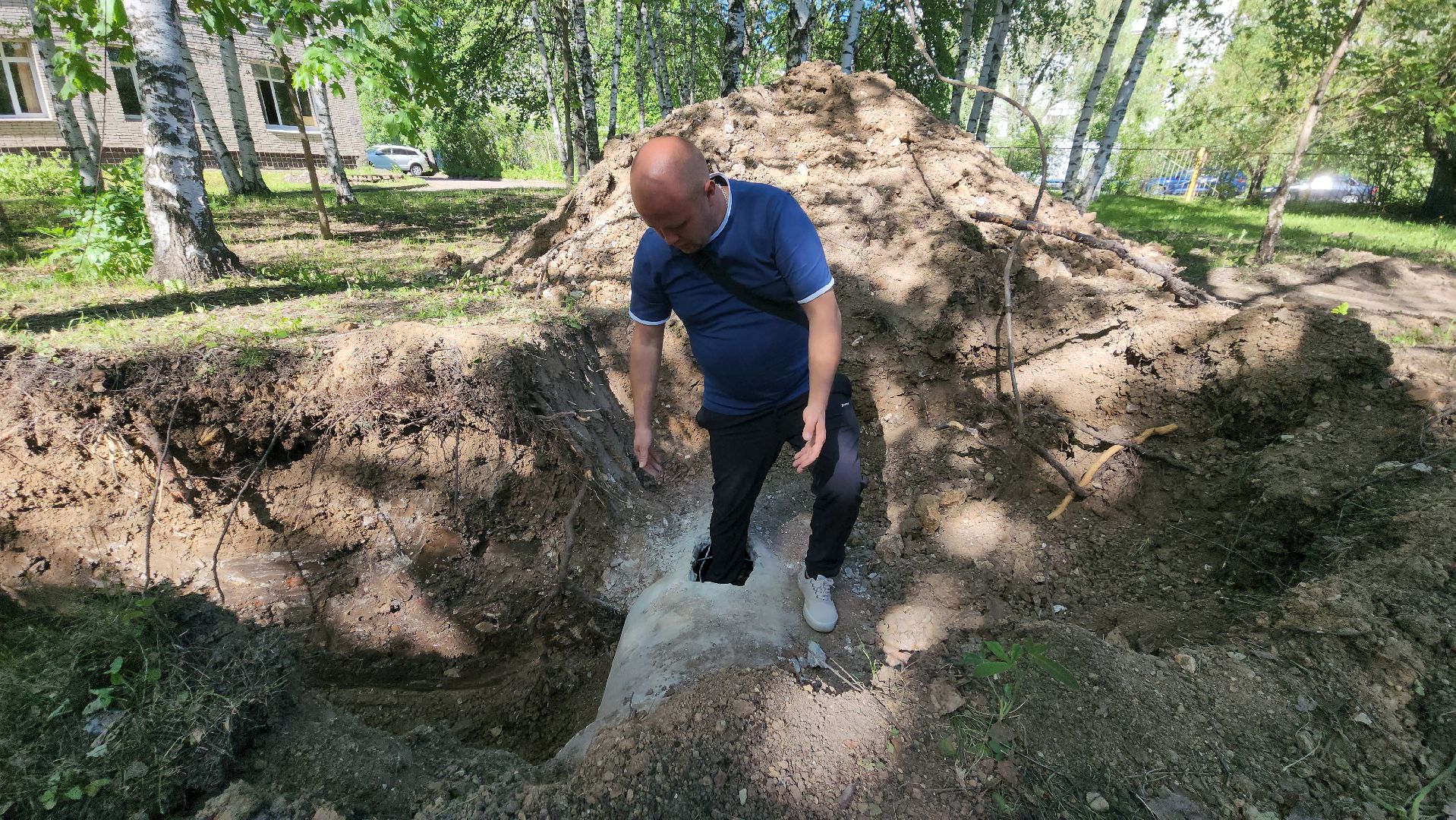 Колодец, Лобня, ливневая канализация,