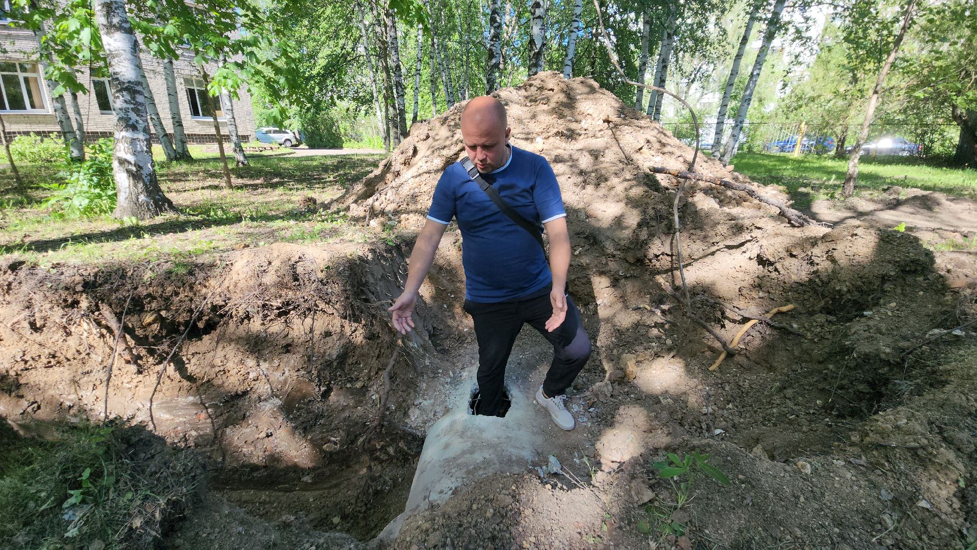Колодец, Лобня, ливневая канализация,
