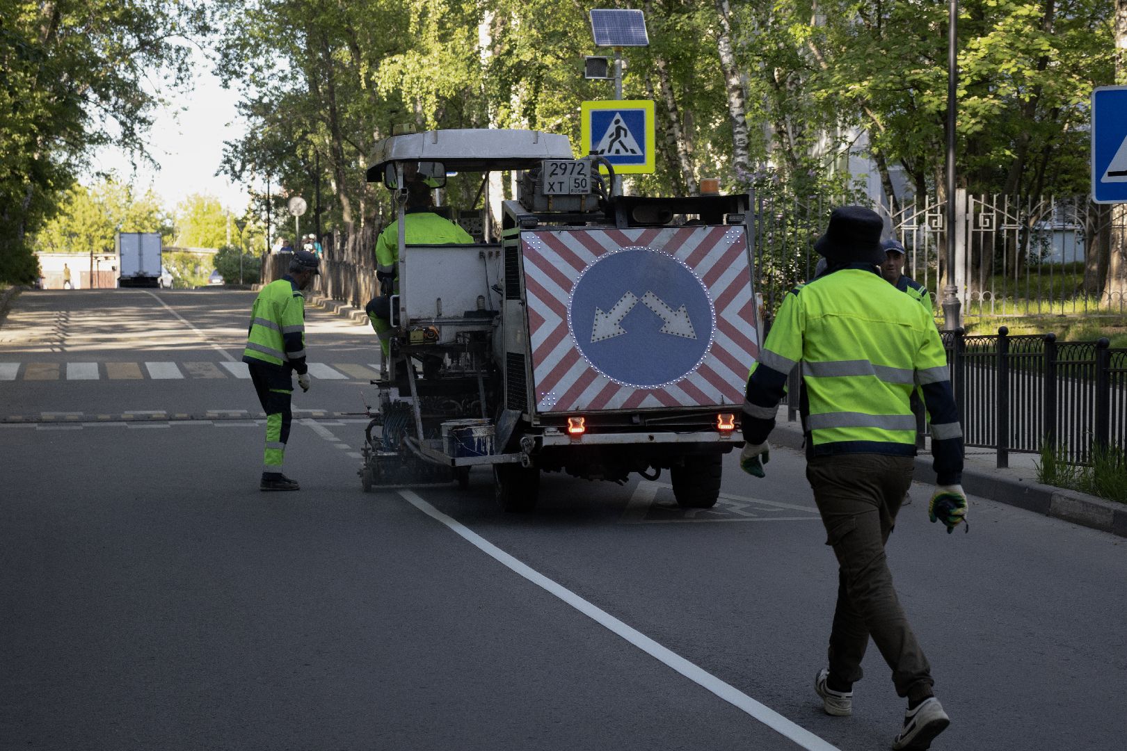 разметка, дзержинский, дороги,