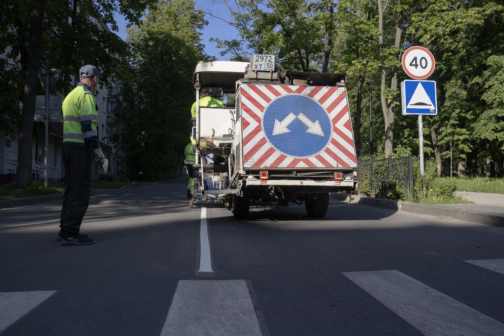 разметка, дзержинский, дороги,