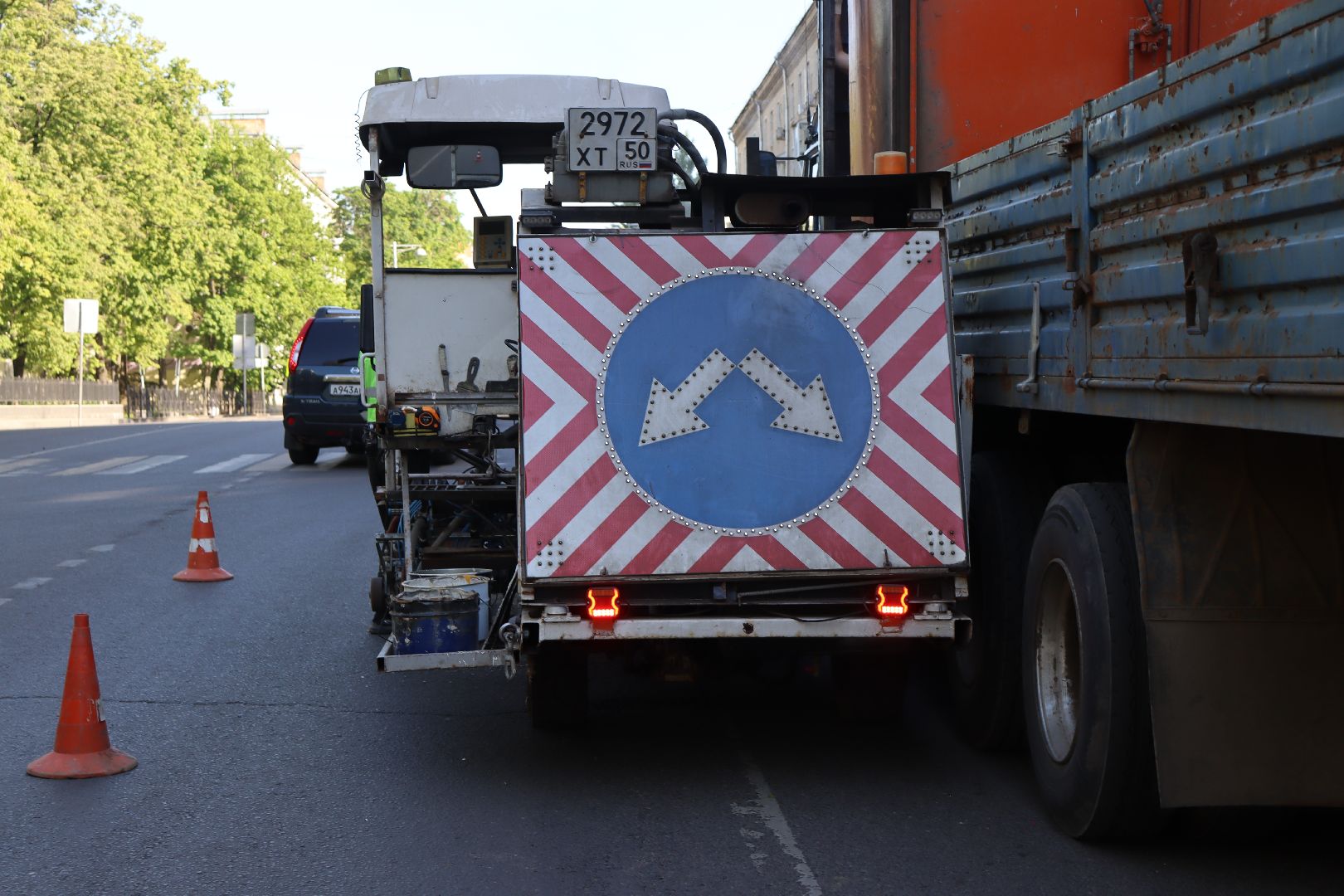 разметка, дзержинский, дороги,