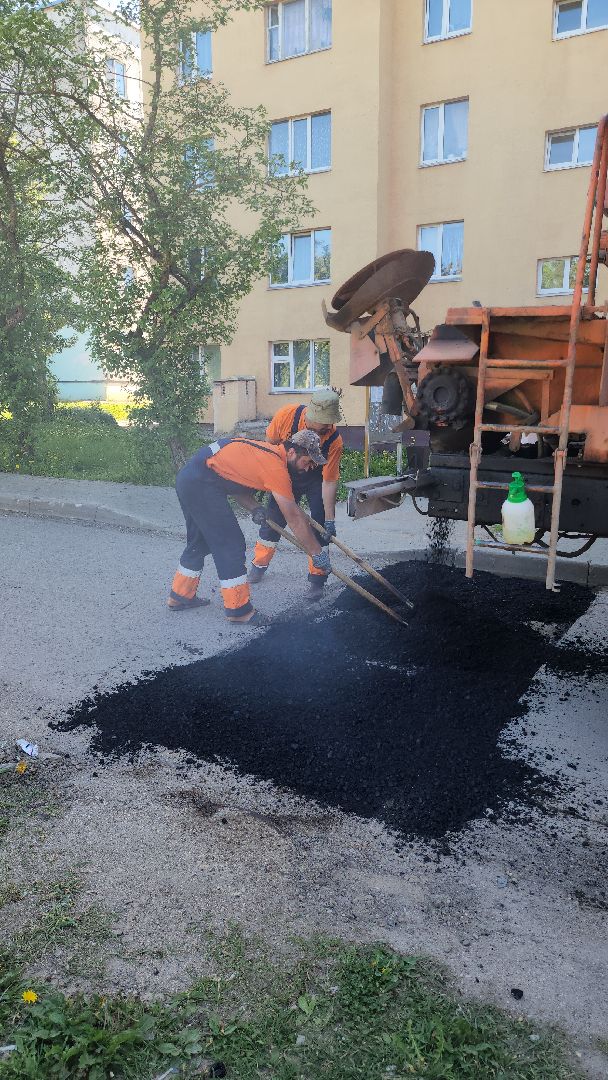 ямочный ремонт, дорога, ремонт дорог, ремонт дорог во дворах, нестерово, руза, рузский городской округ,