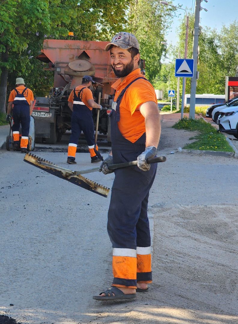 ямочный ремонт, дорога, ремонт дорог, ремонт дорог во дворах, нестерово, руза, рузский городской округ,