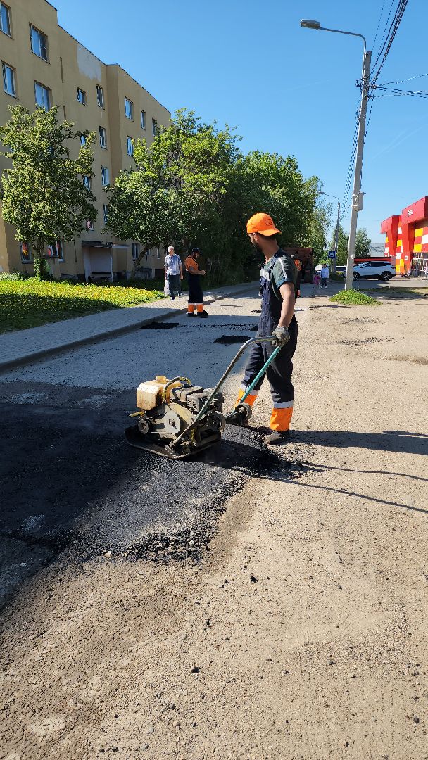 ямочный ремонт, дорога, ремонт дорог, ремонт дорог во дворах, нестерово, руза, рузский городской округ,