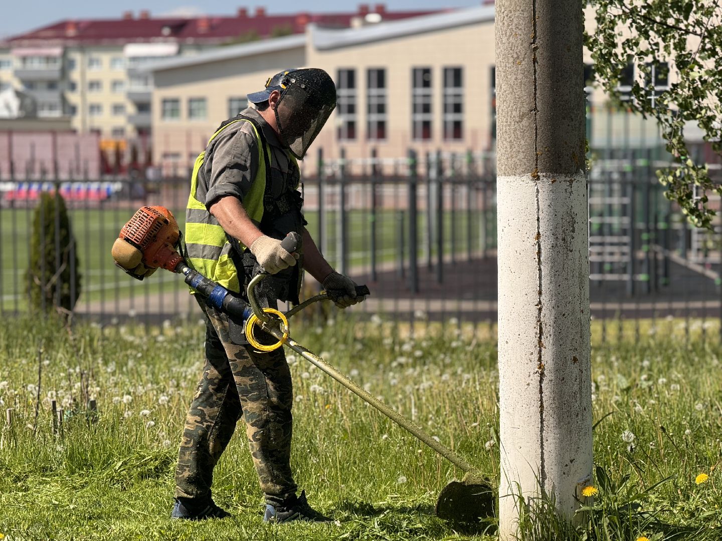 шаховская, покос травы, коммунальная служба,