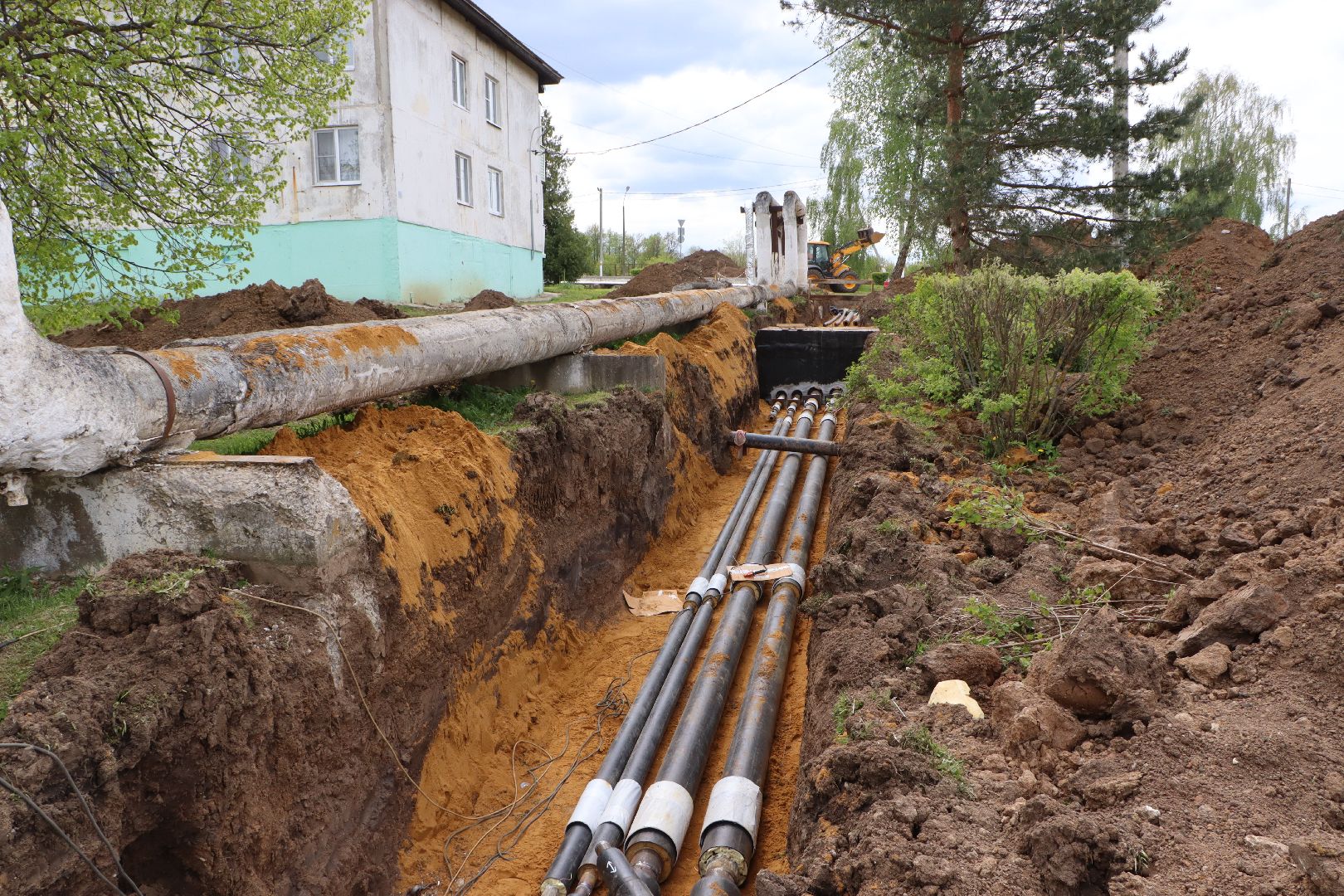 ЖКХ, Капитальный ремонт теплосетей, село петрово, Серебряные Пруды,