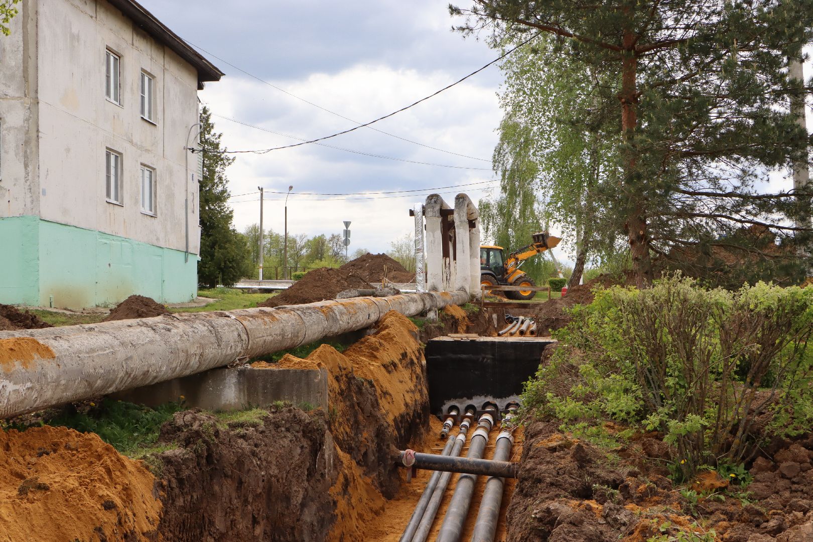 ЖКХ, Капитальный ремонт теплосетей, село петрово, Серебряные Пруды,