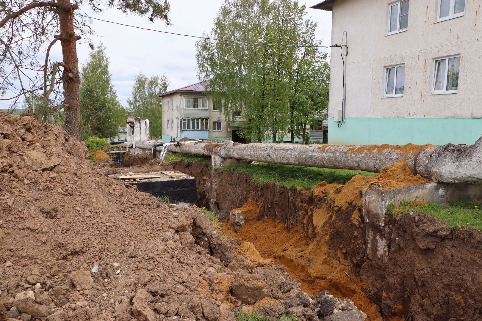 ЖКХ, Капитальный ремонт теплосетей, село петрово, Серебряные Пруды,