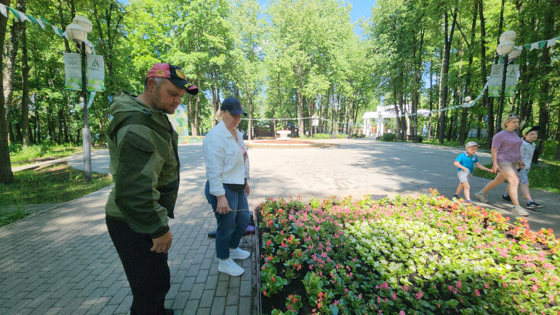 красногорск, городской парк, цветы,