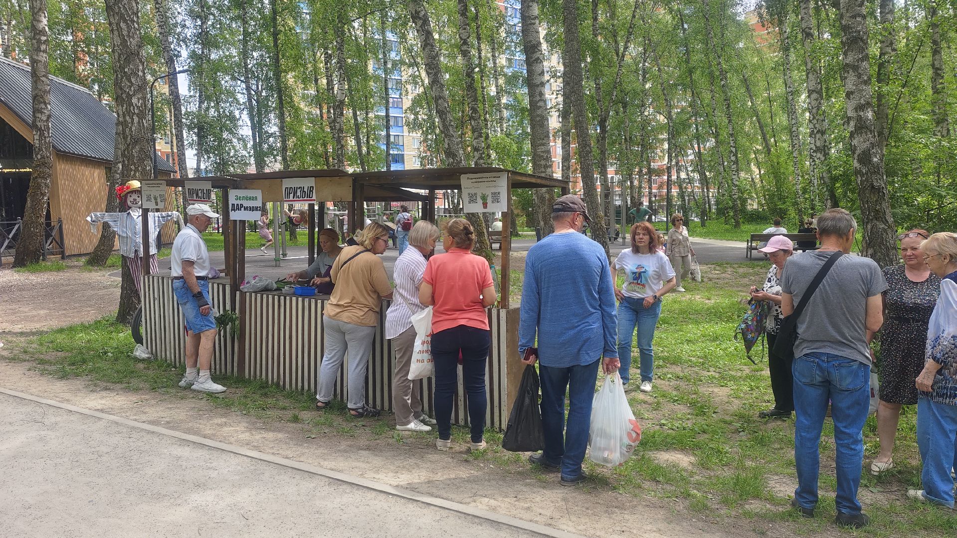 Зеленая Дармарка, Городской лес, обмен вещами, Домодедово,