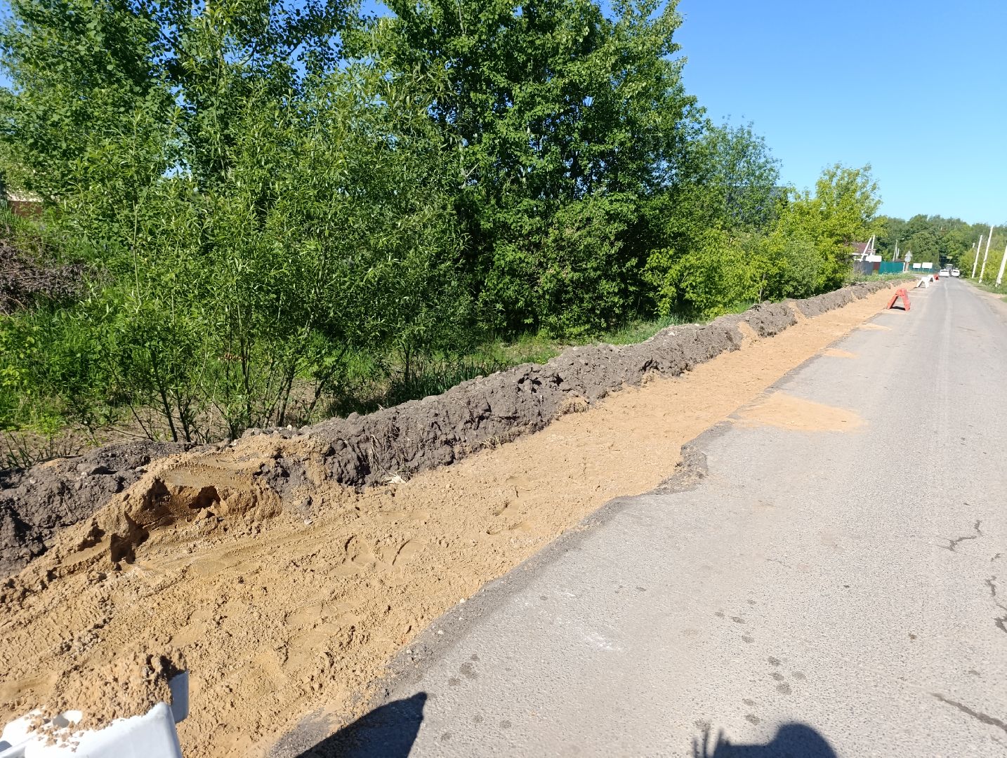 Бронницы, Ремонт дороги, Расширение дороги, Замена асфальта,