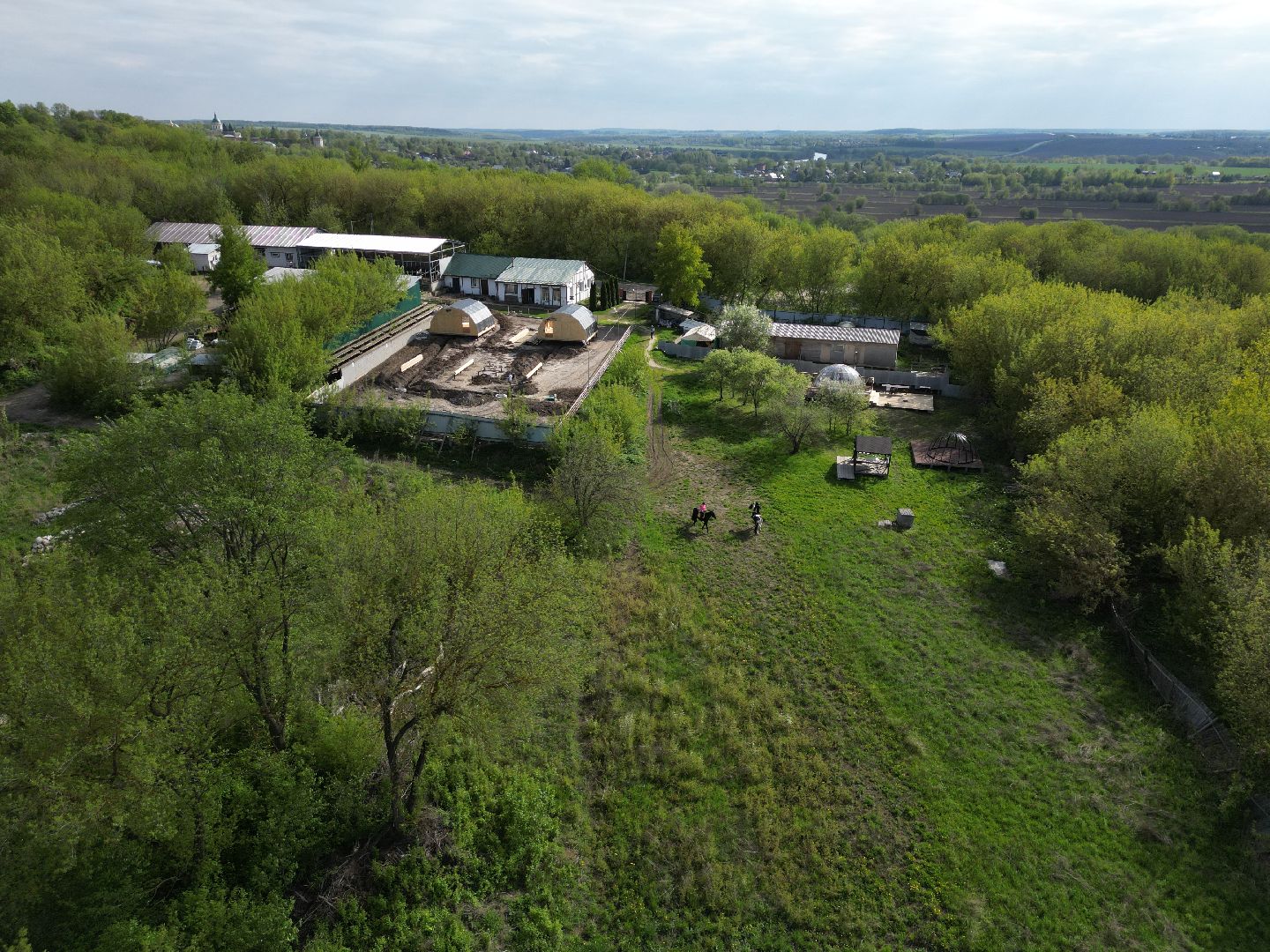 видео с коптера, зарайск, кемпинг,