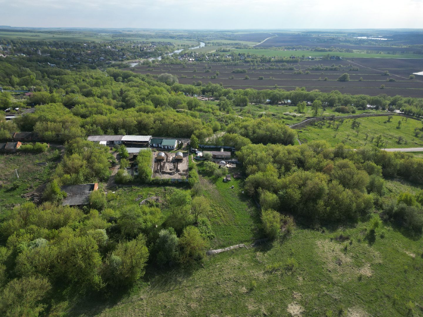видео с коптера, зарайск, кемпинг,
