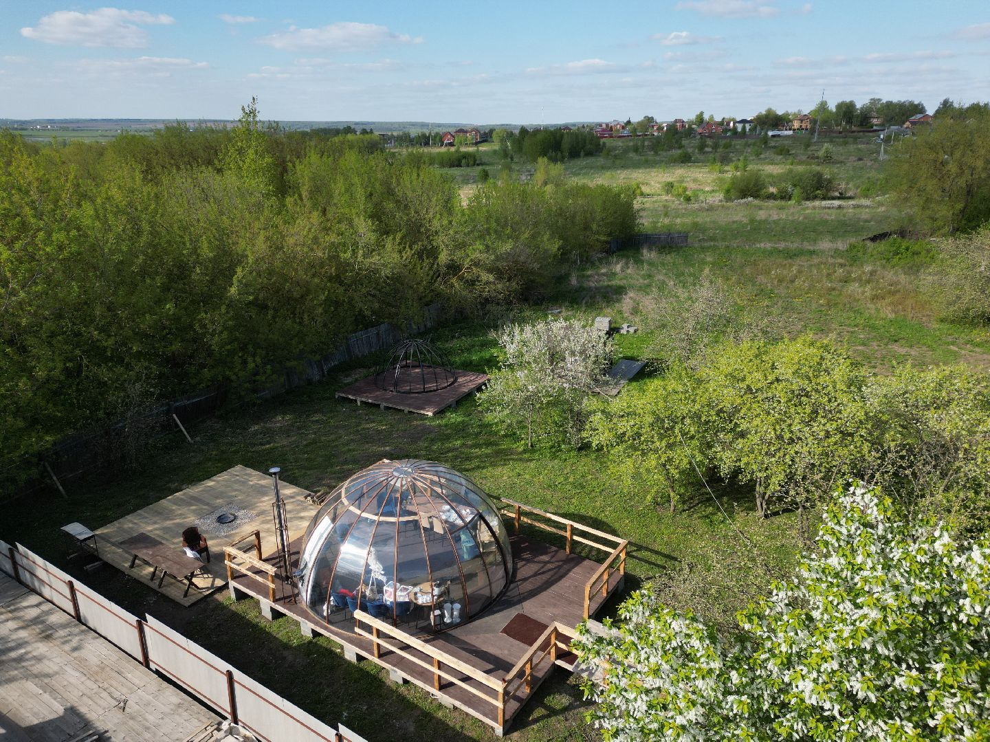 видео с коптера, зарайск, кемпинг,
