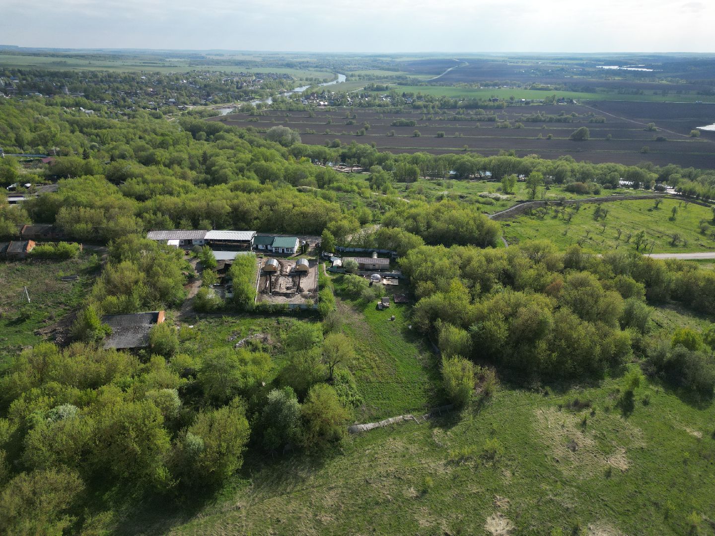 видео с коптера, зарайск, кемпинг,