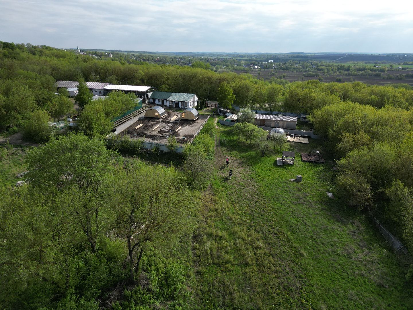 видео с коптера, зарайск, кемпинг,