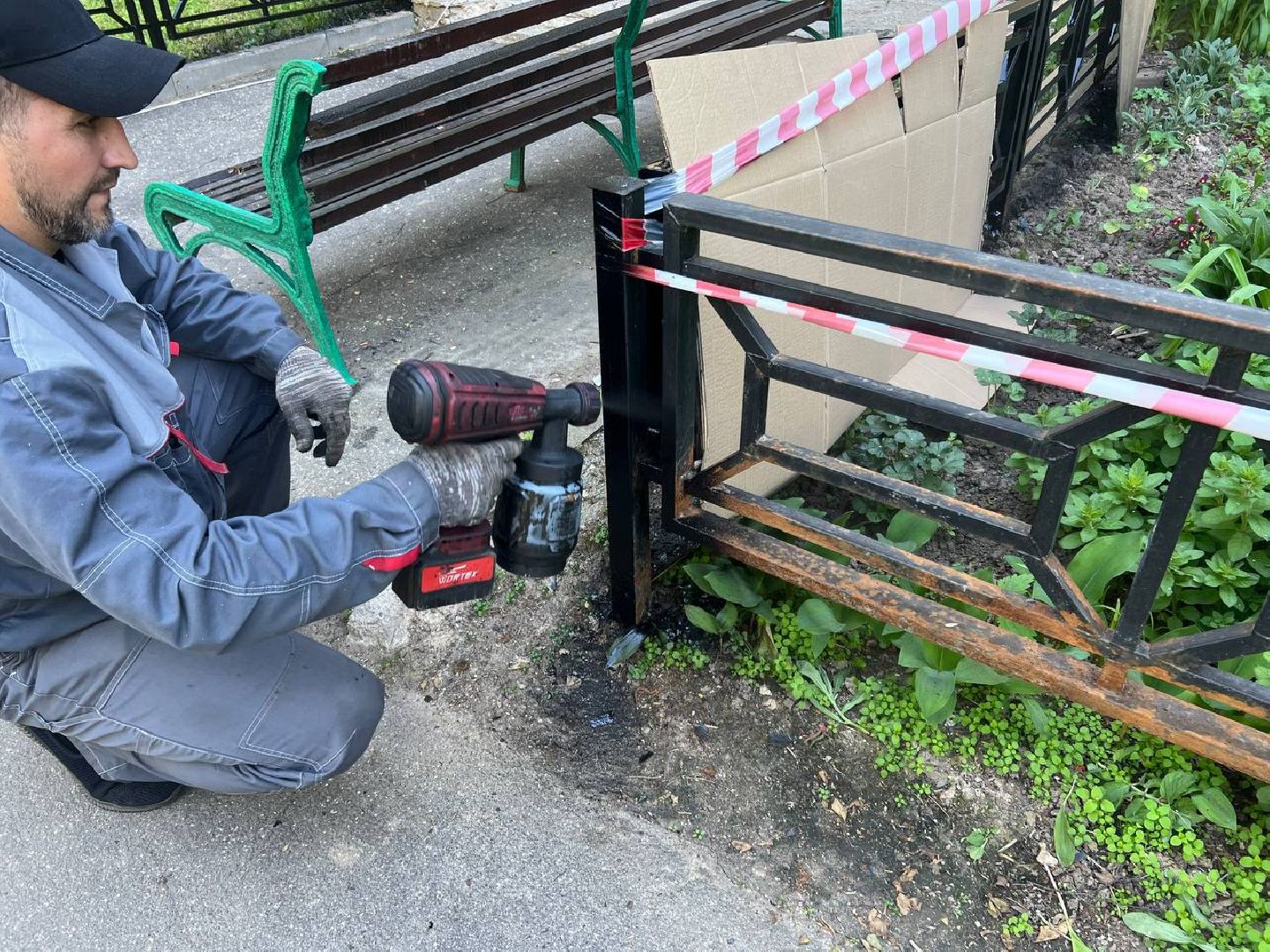 благоустройство, покраска,