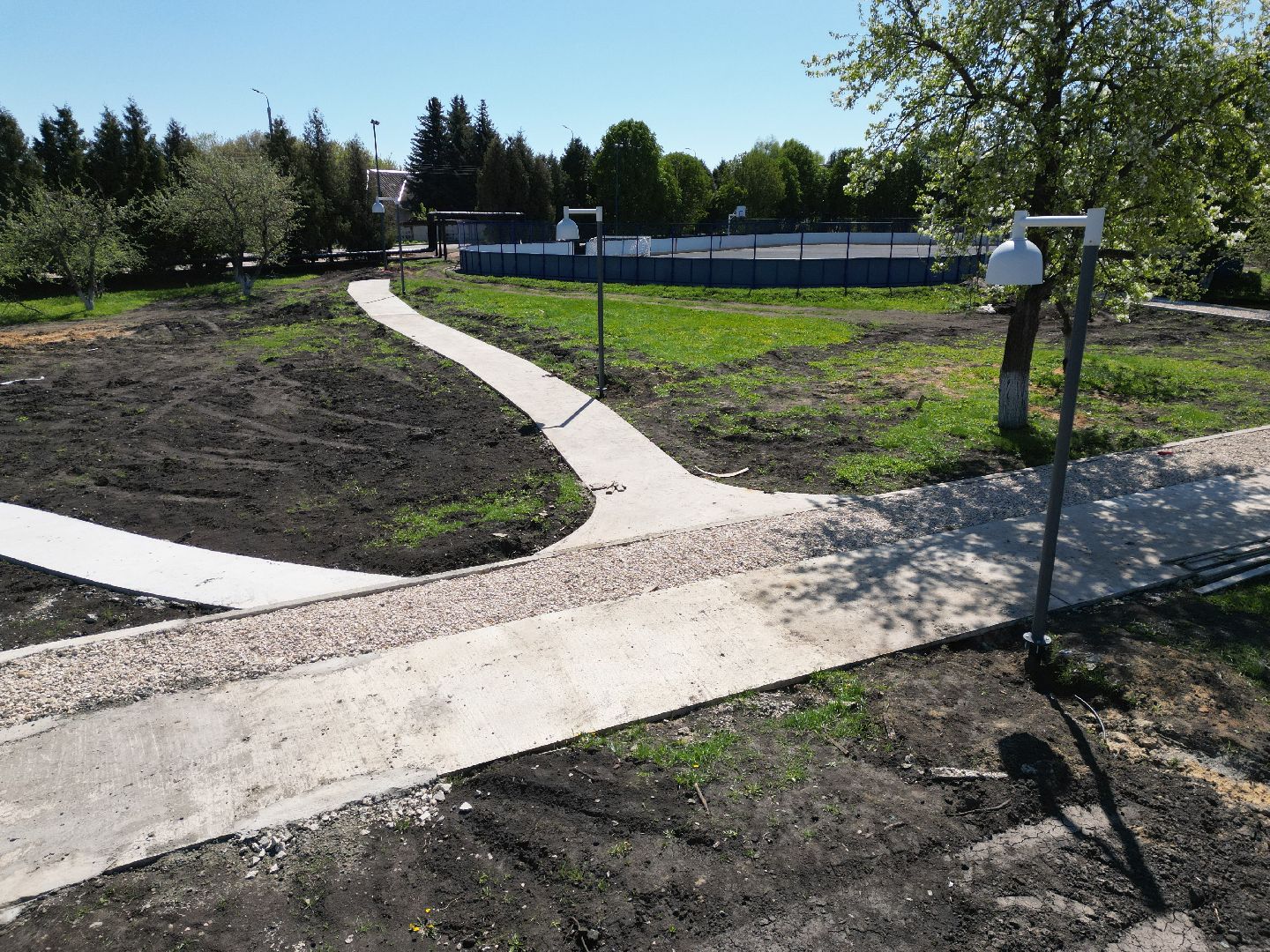 видео с коптера, парк, серебряные пруды,