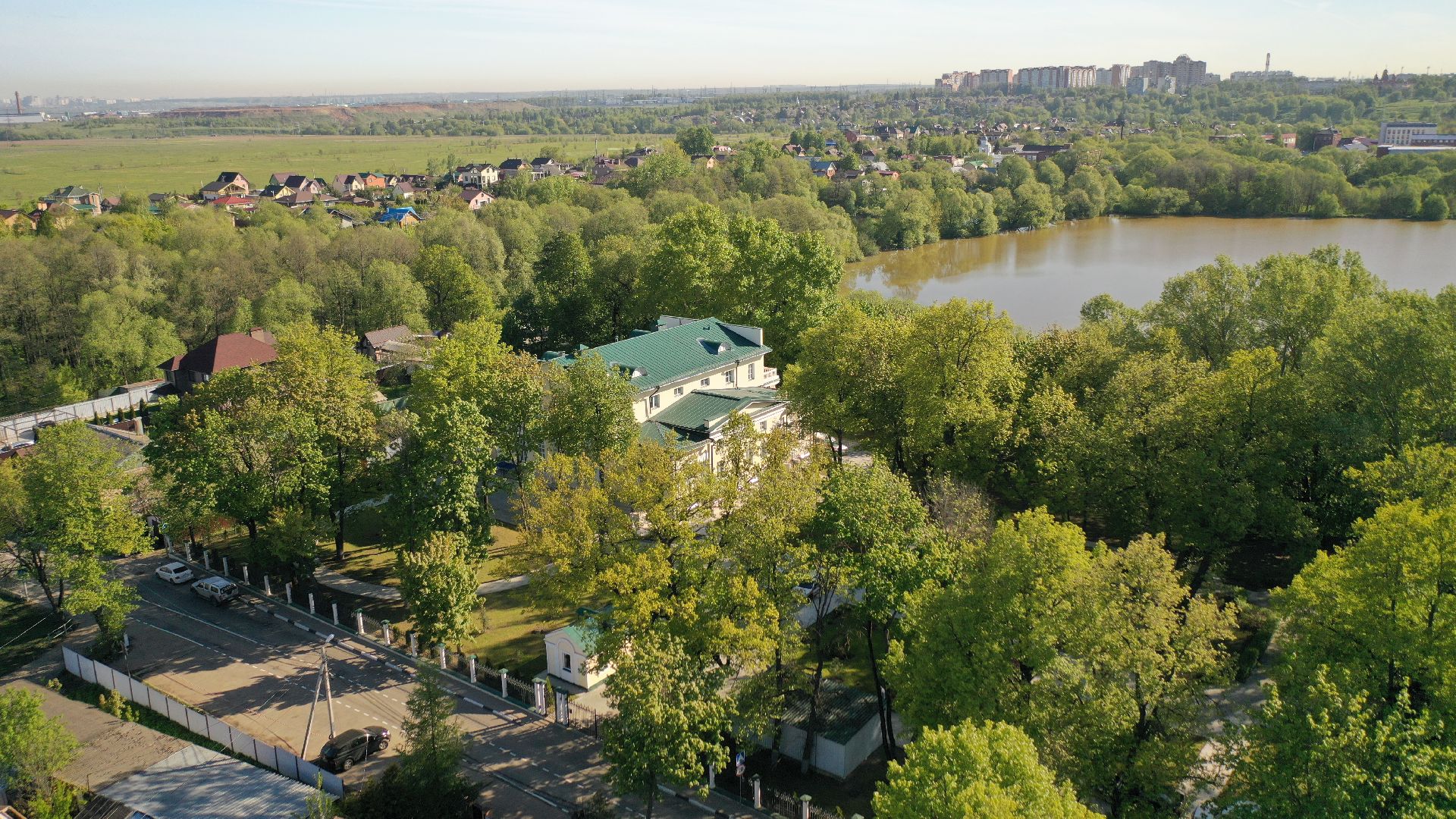 видео с коптера, хоспис, домодедово,