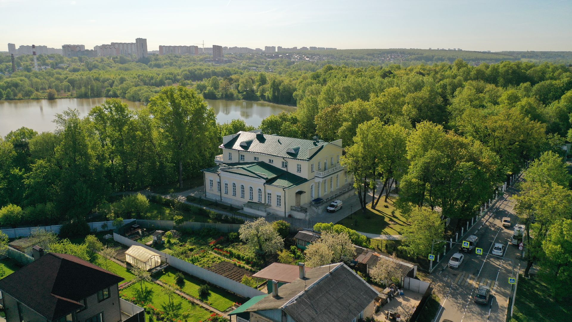 видео с коптера, хоспис, домодедово,