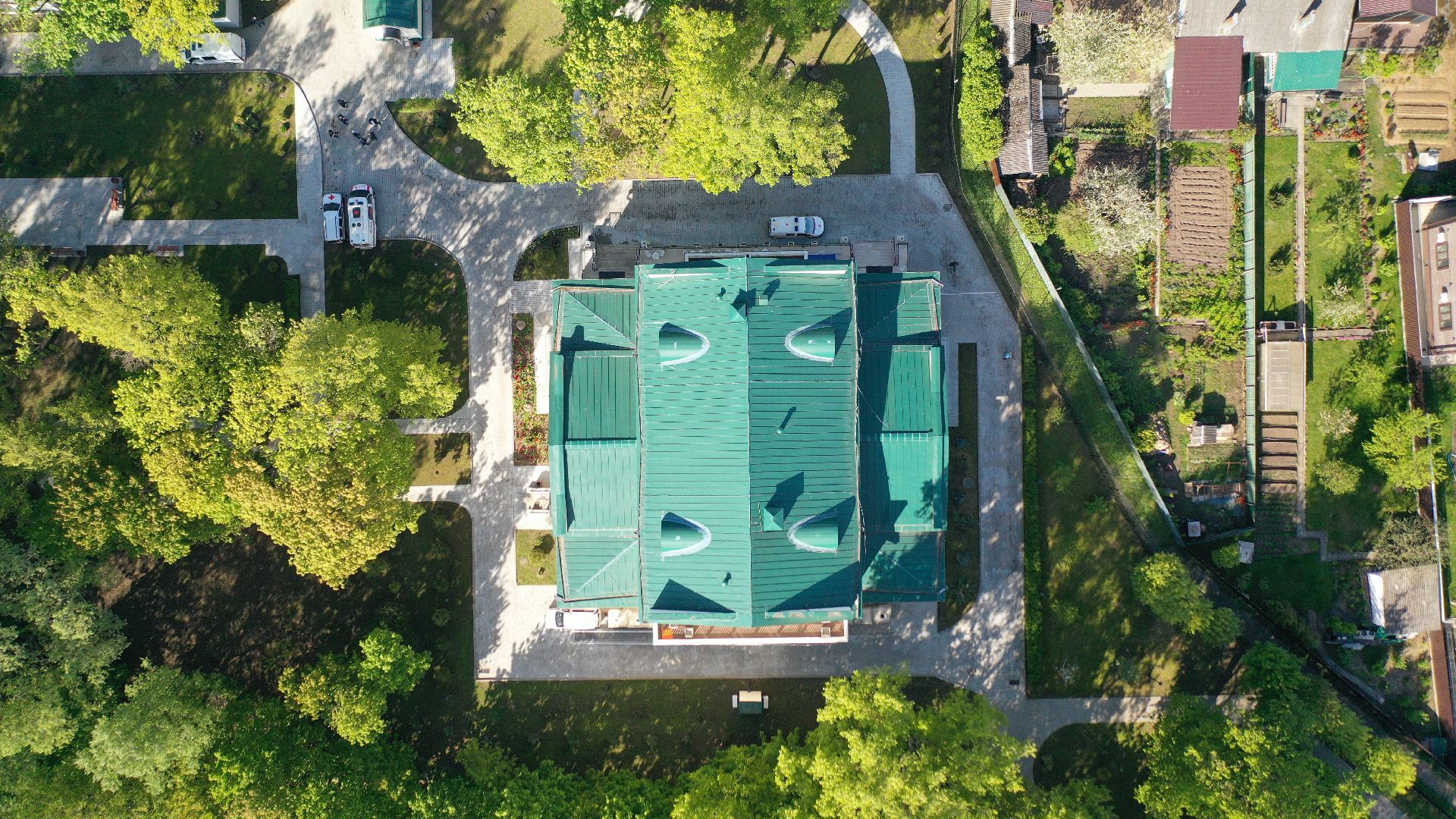 видео с коптера, хоспис, домодедово,