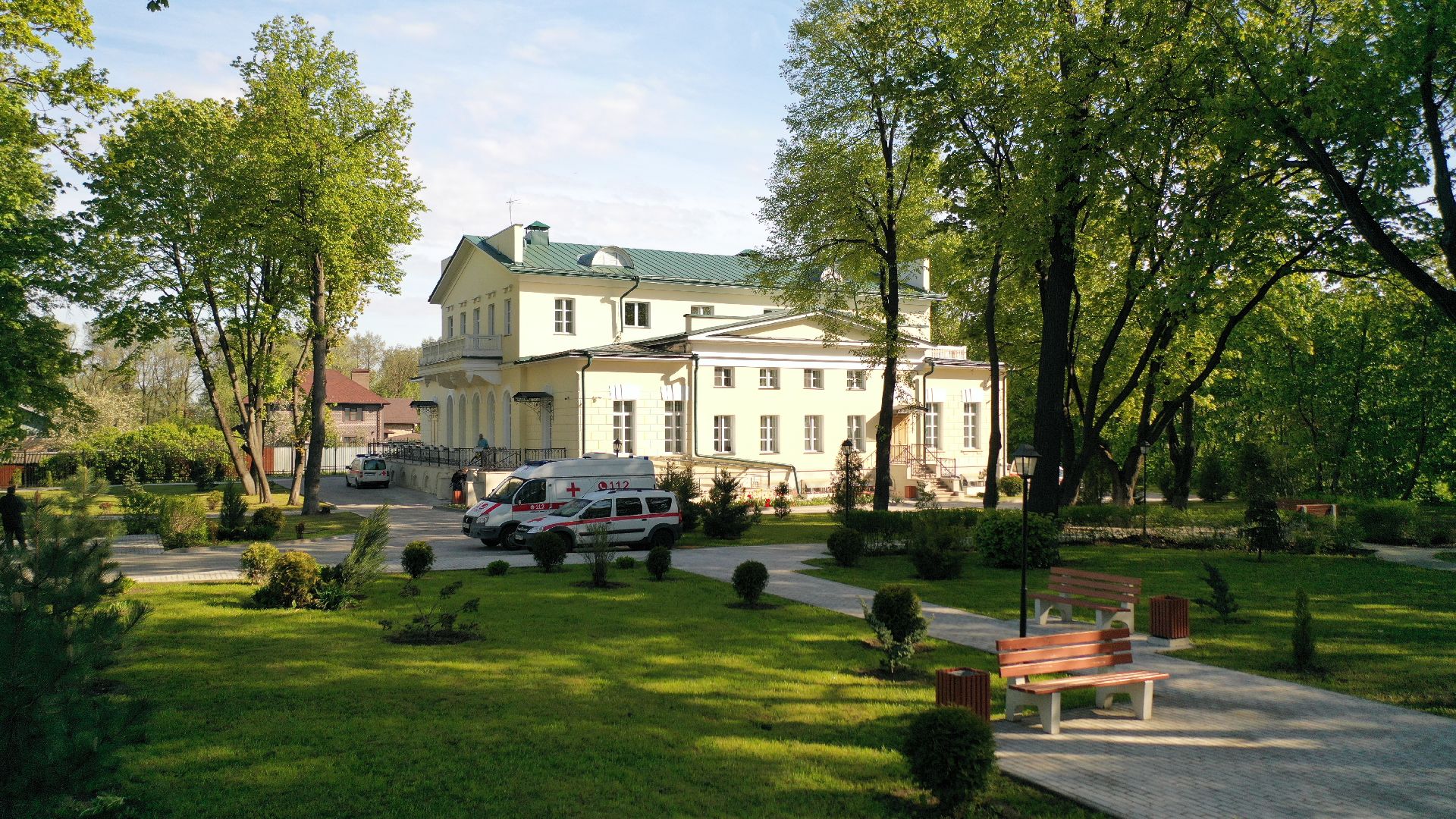 видео с коптера, хоспис, домодедово,