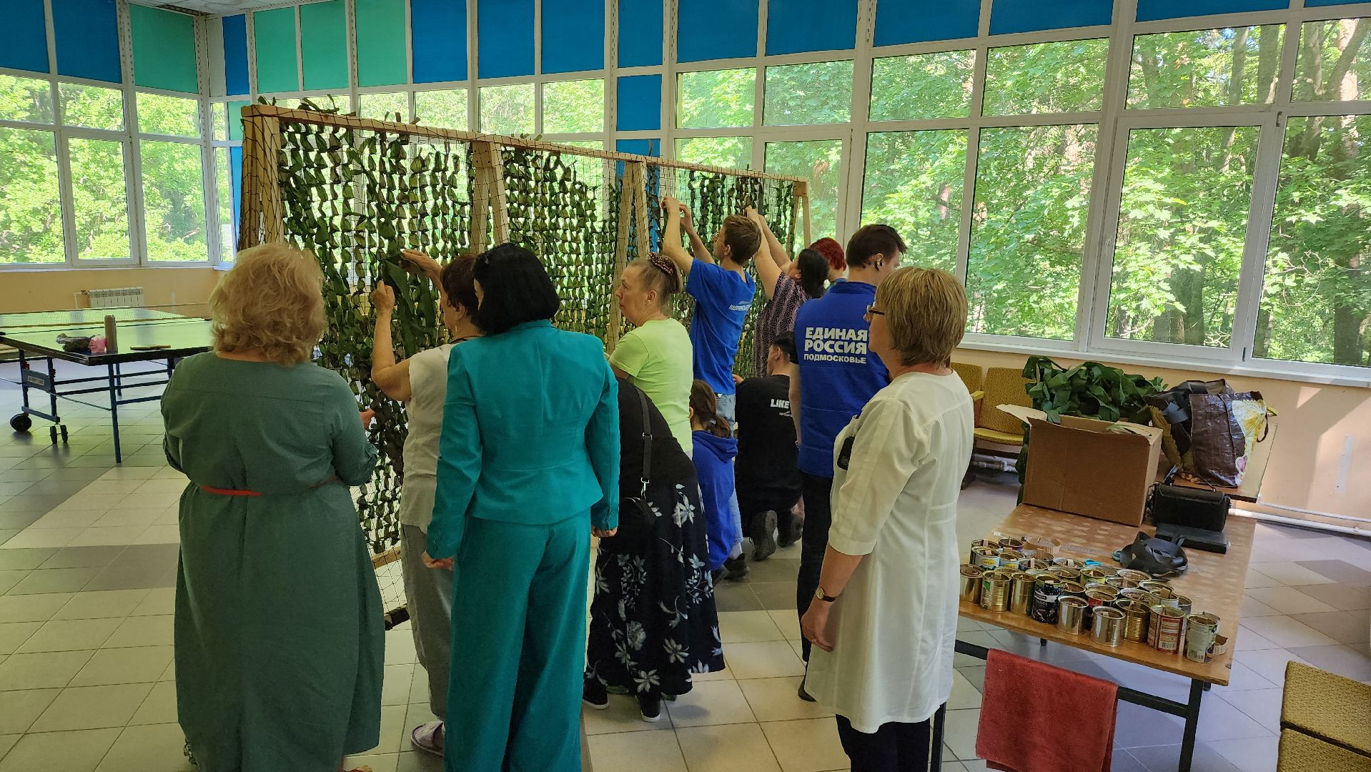 помощь бойцам сво, Лосино-Петровский, спецоперация, маскировочные сети, пенсионеры,