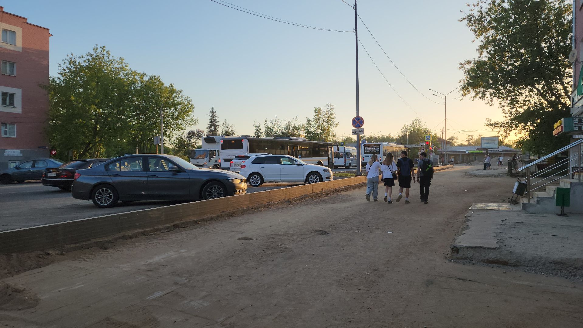 пушкино, дорожный ремонт, проспект, дороги, круговое движение,