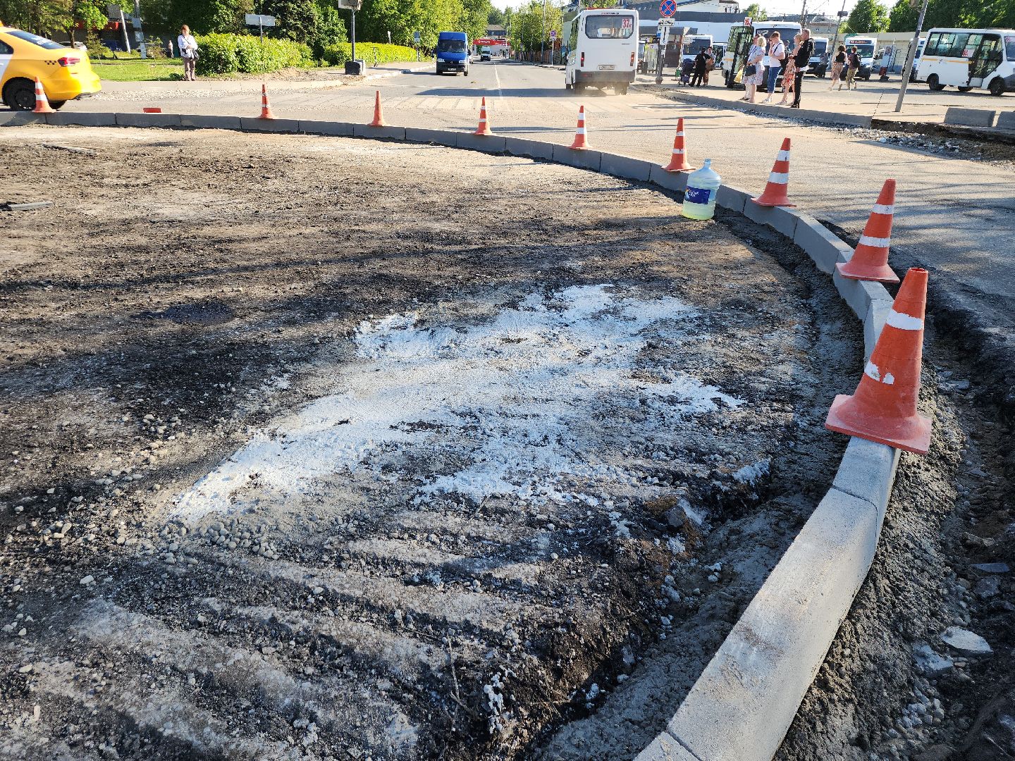 пушкино, дорожный ремонт, проспект, дороги, круговое движение,