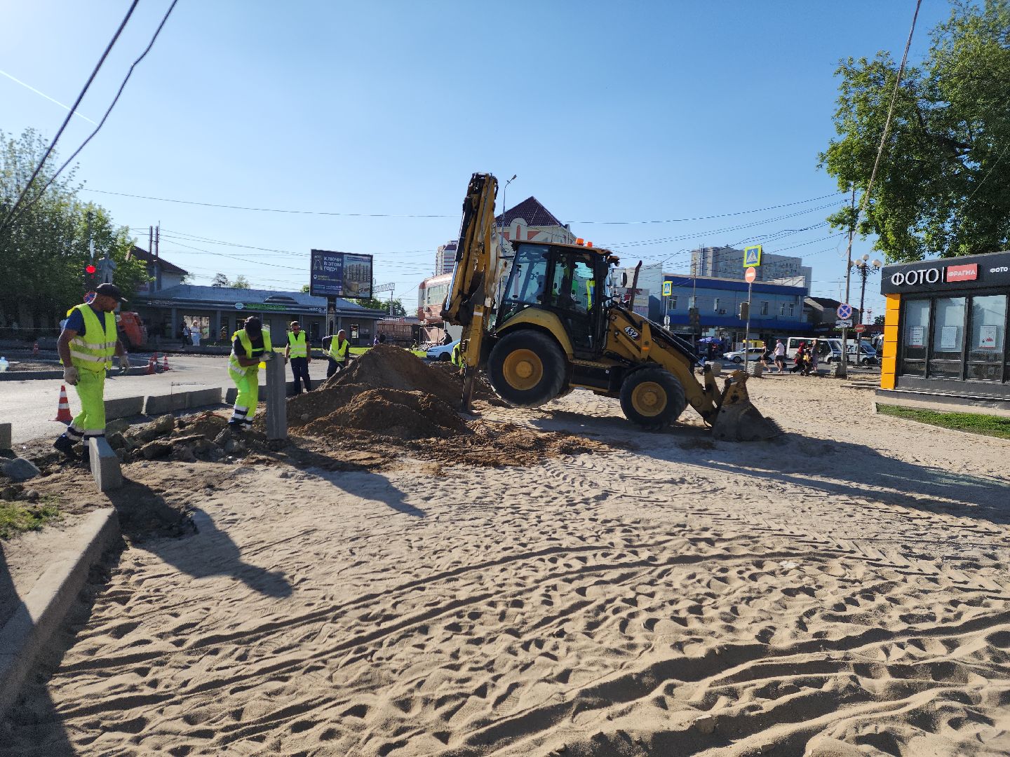 пушкино, дорожный ремонт, проспект, дороги, круговое движение,