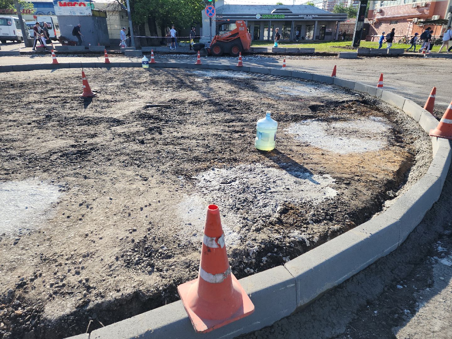 пушкино, дорожный ремонт, проспект, дороги, круговое движение,