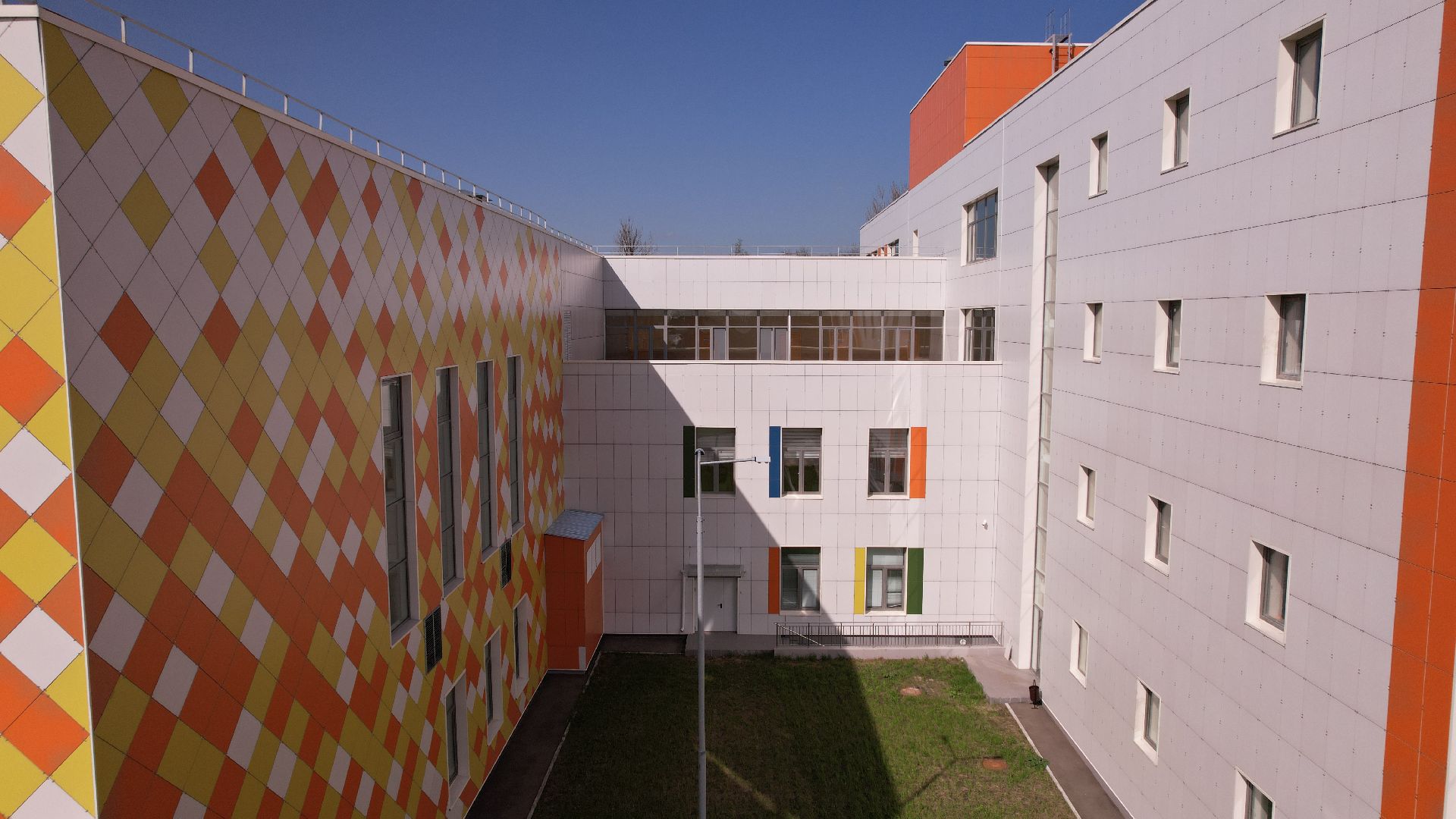 видео с коптера, павлово-посадский городской округ, школа,