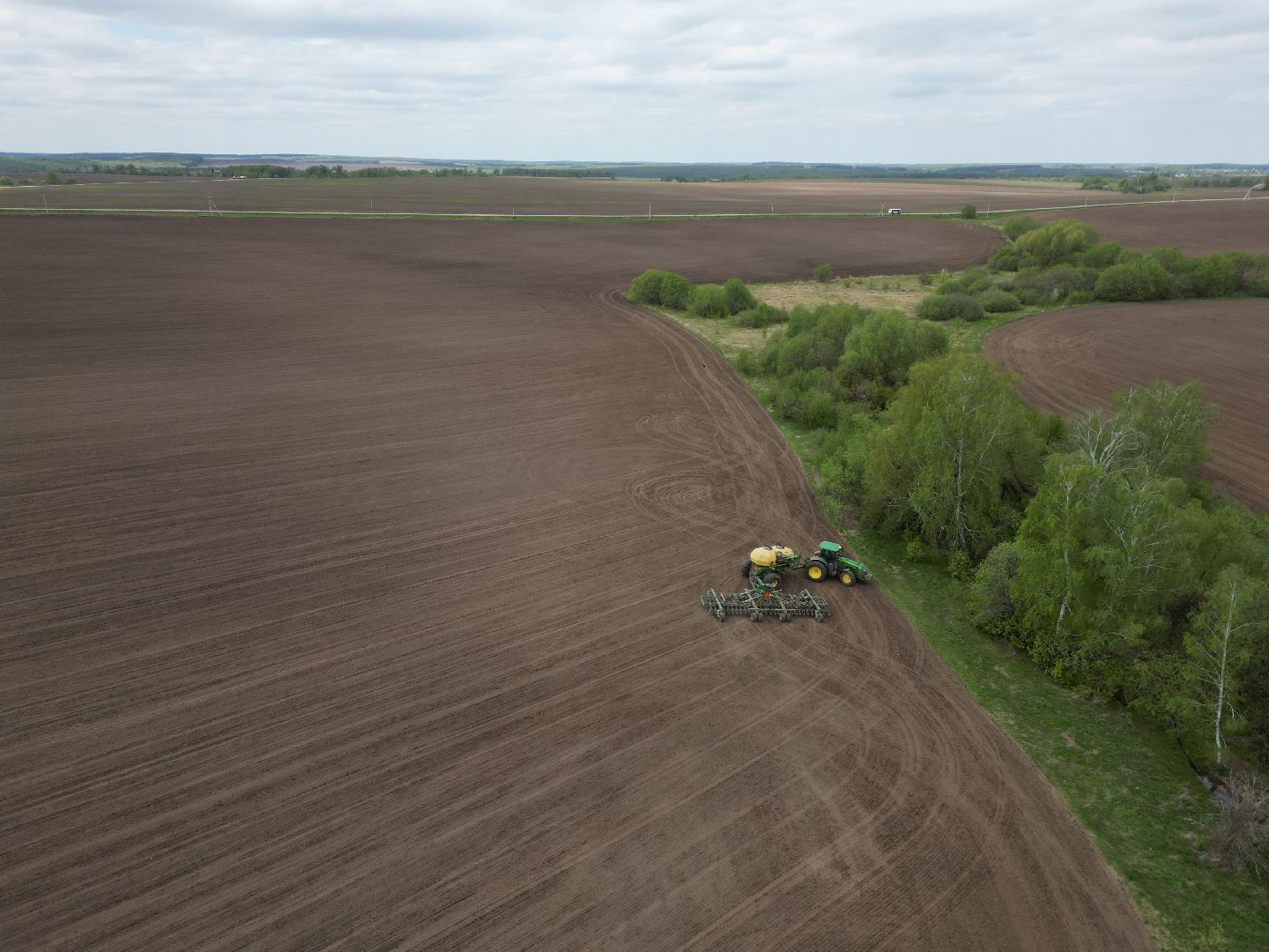 видео с коптера, зарайск, посевная, сельское хозяйство,