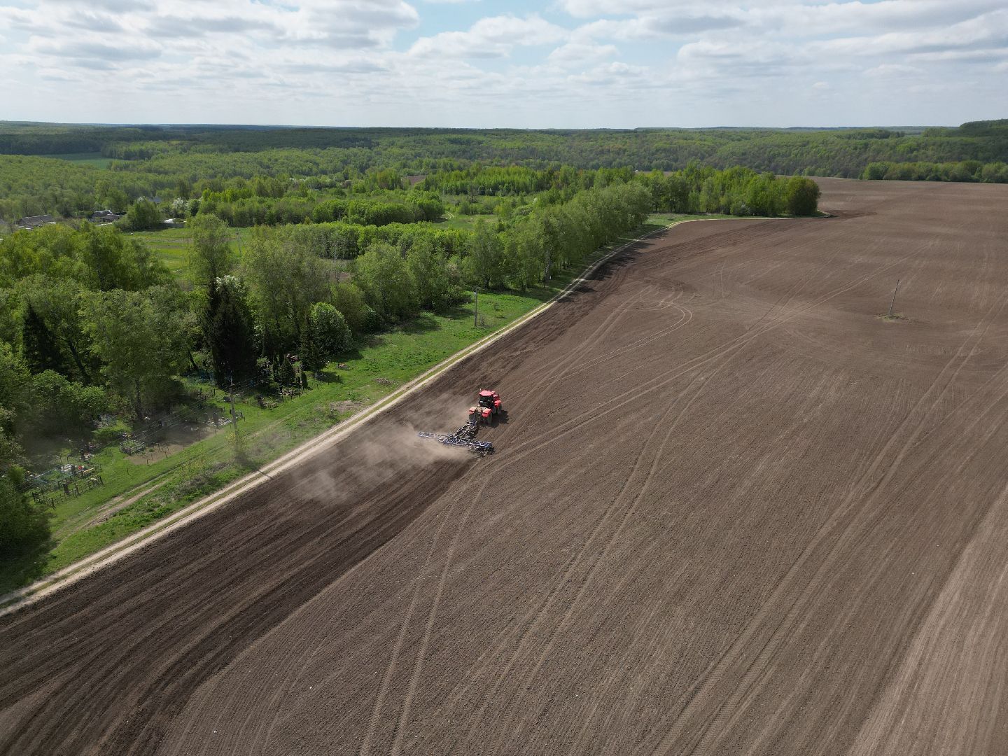 видео с коптера, зарайск, посевная, сельское хозяйство,