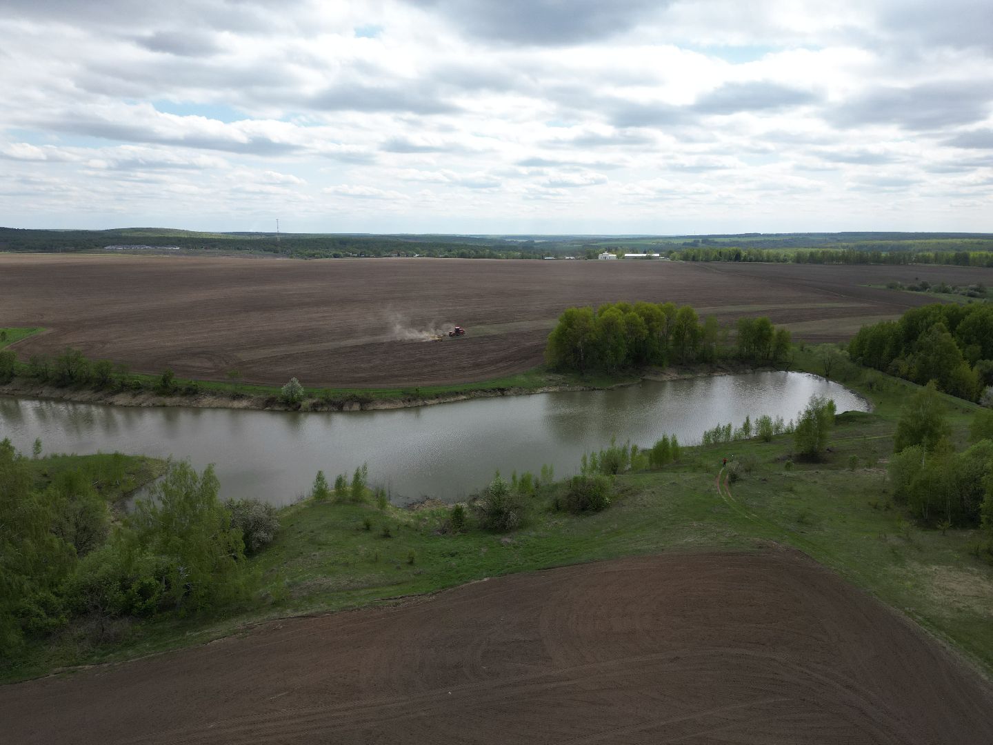 видео с коптера, зарайск, посевная, сельское хозяйство,