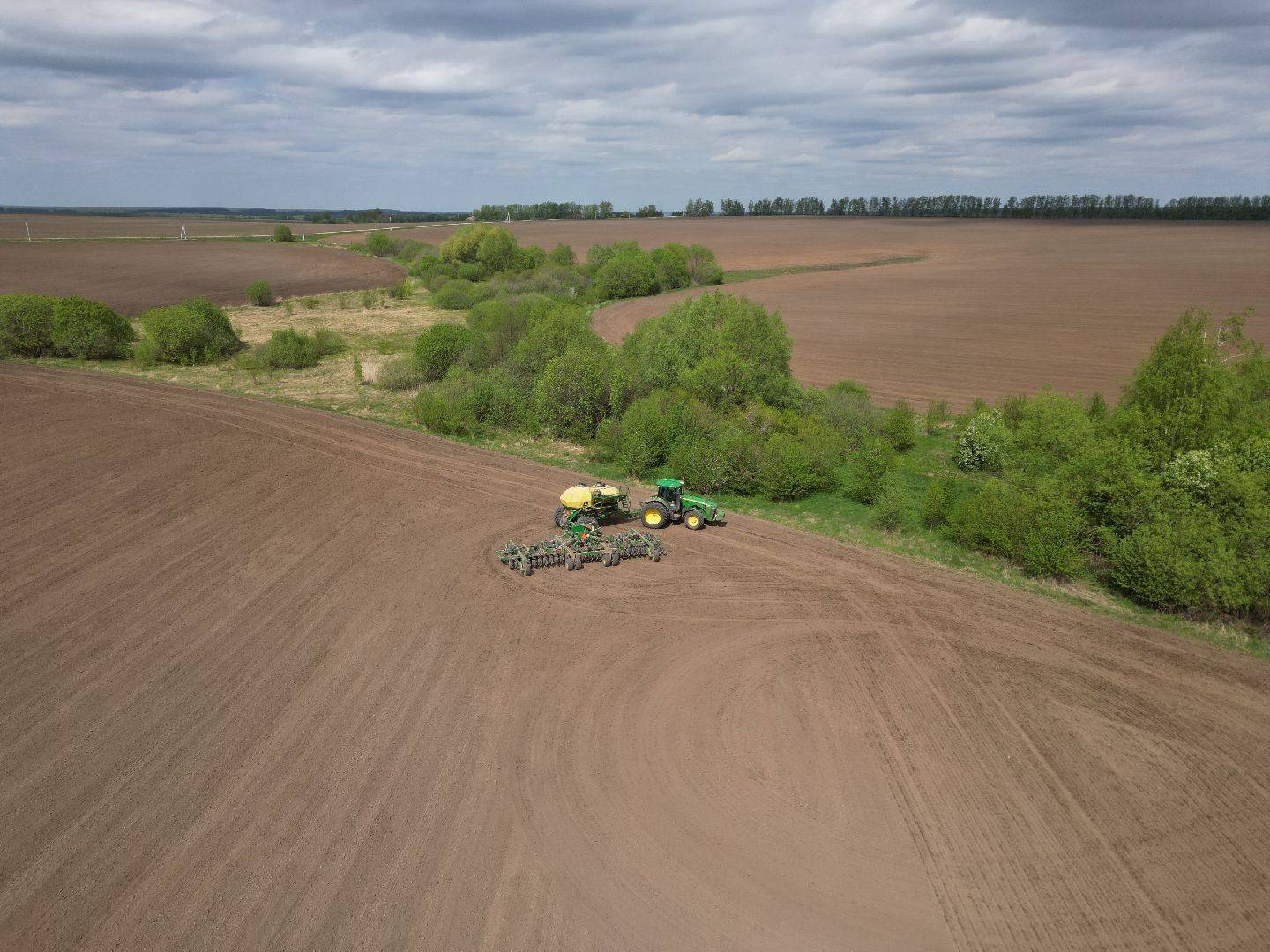 видео с коптера, зарайск, посевная, сельское хозяйство,